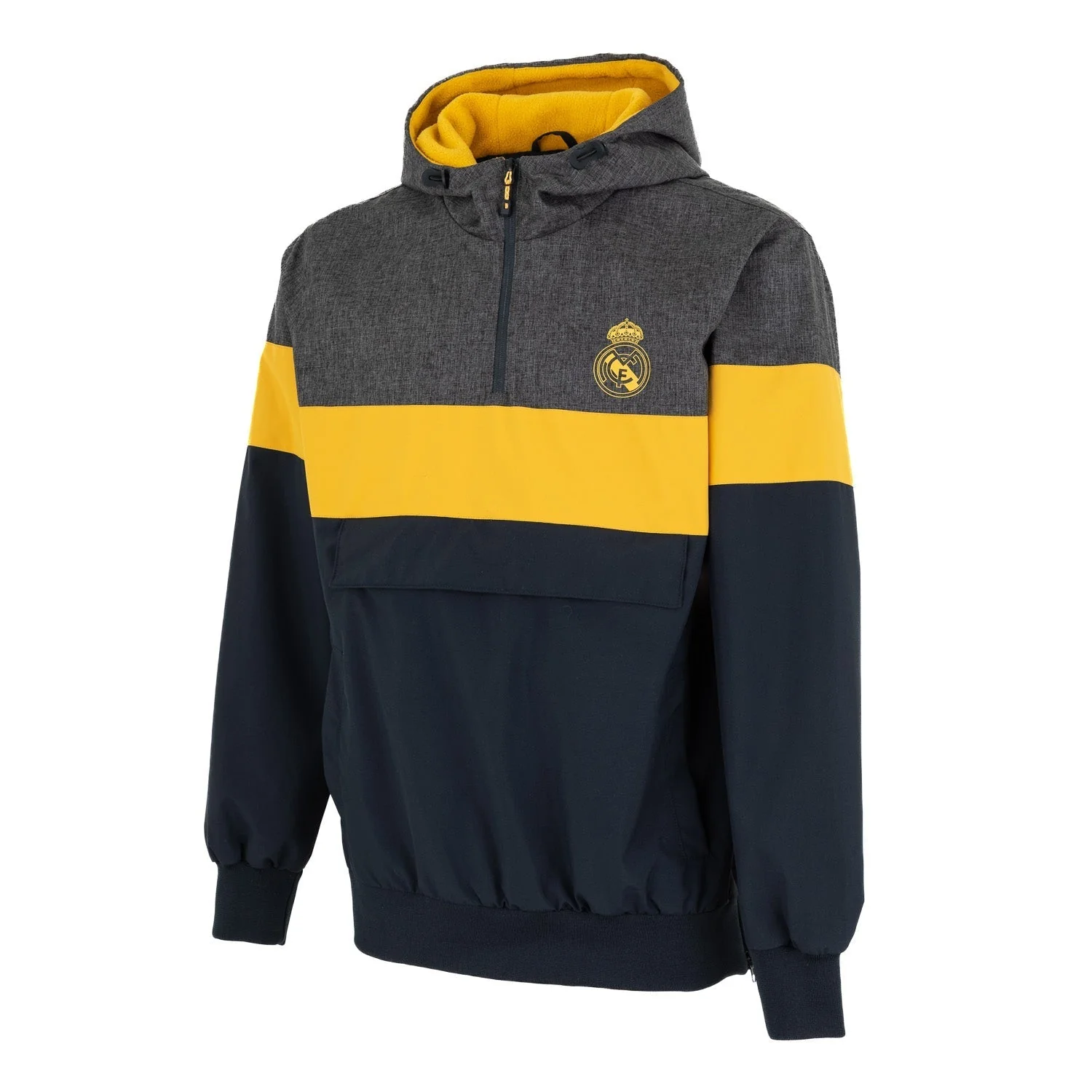 Mens Outerwear Anorak Jacket Fabric Block Navy - Image 4