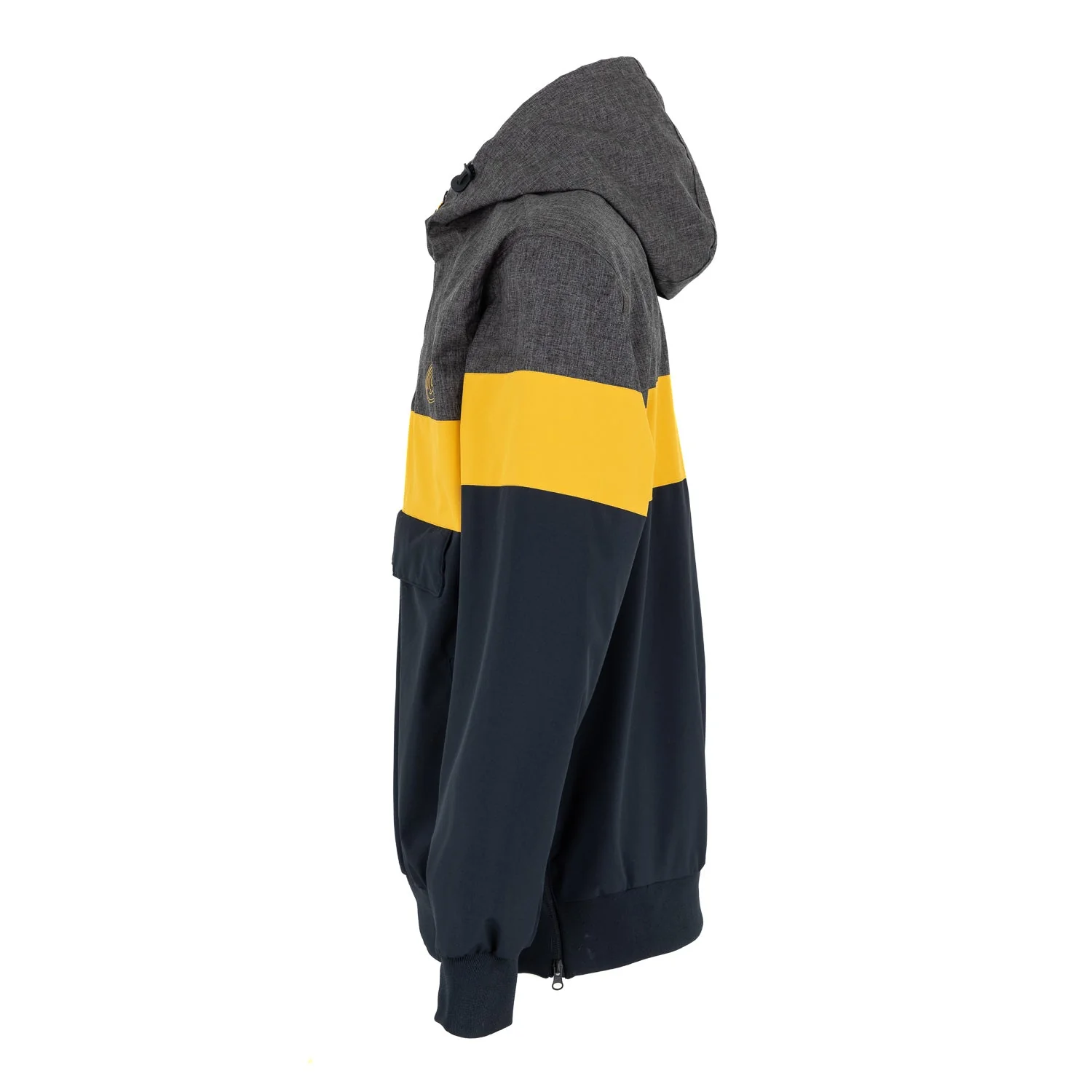 Mens Outerwear Anorak Jacket Fabric Block Navy - Image 5