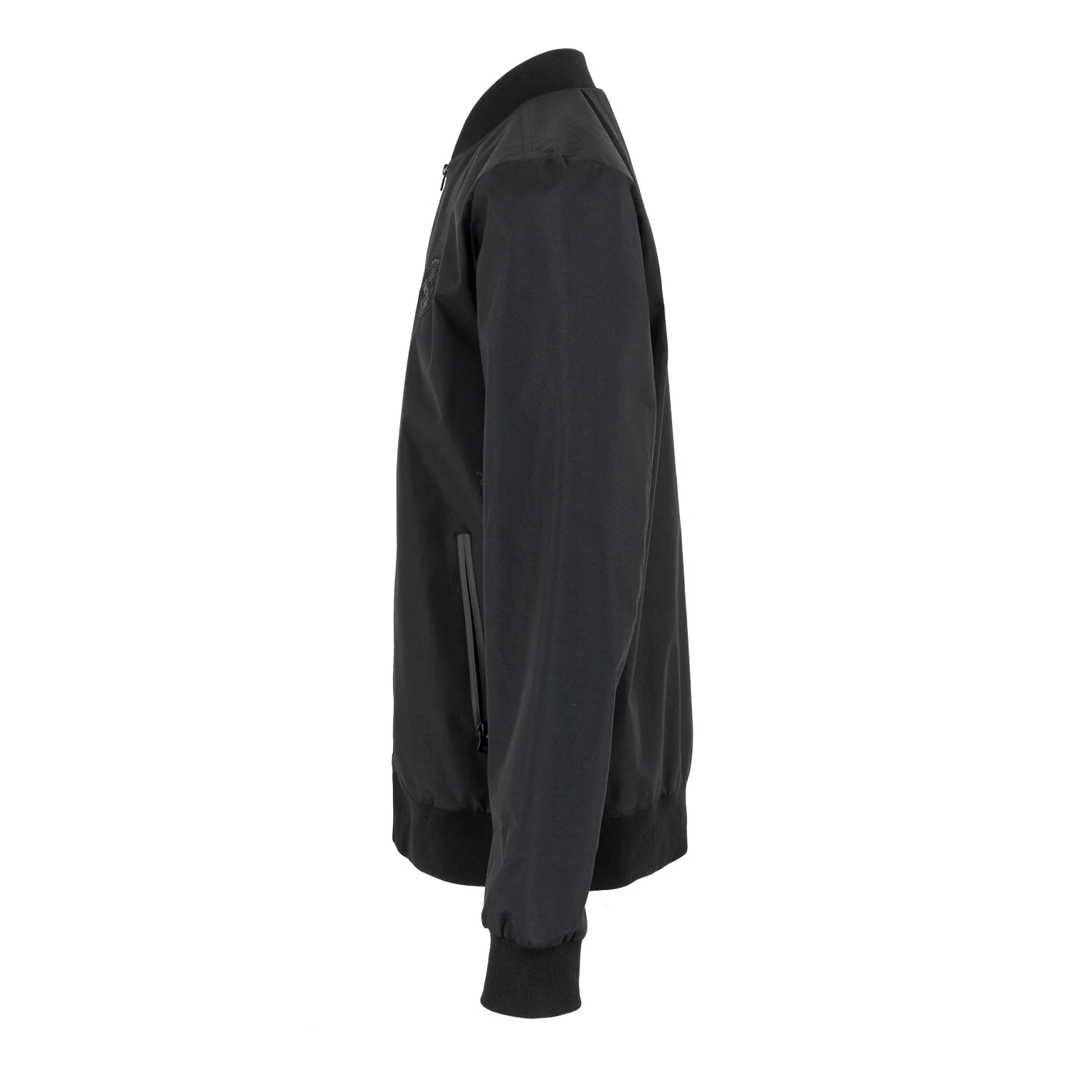 Mens Outerwear Light Bomber Jacket Monocolor Black - Image 4
