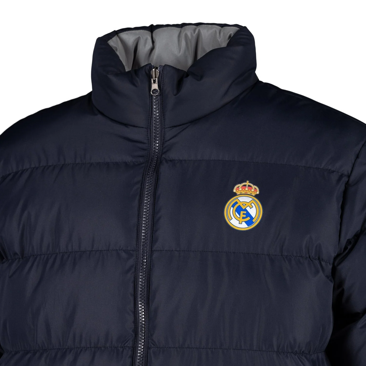 Mens Outerwear Reversible Reflective Puffer Jacket Navy - Image 3