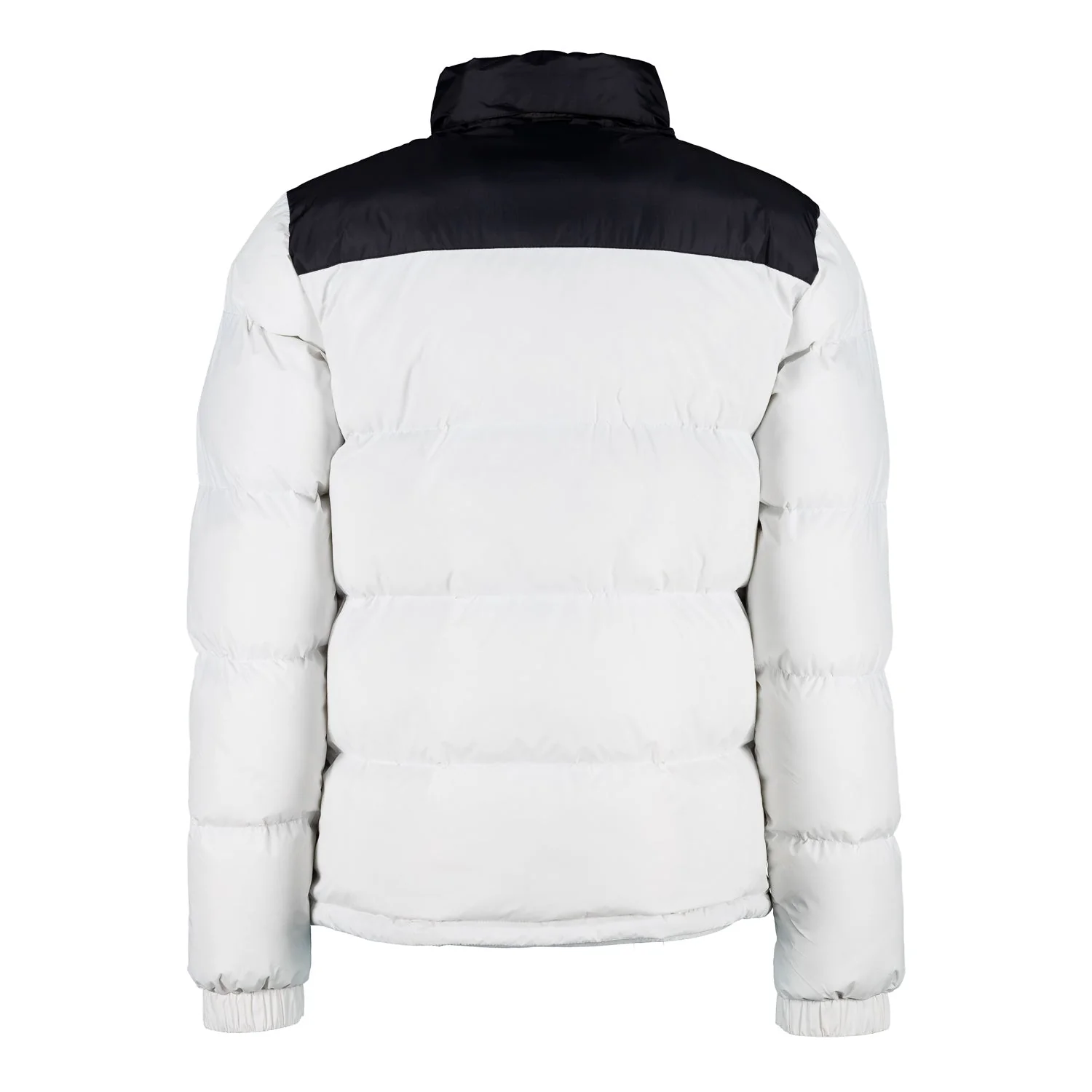 Mens Outerwear Color Block Puffer Jacket Anorak White - Image 5