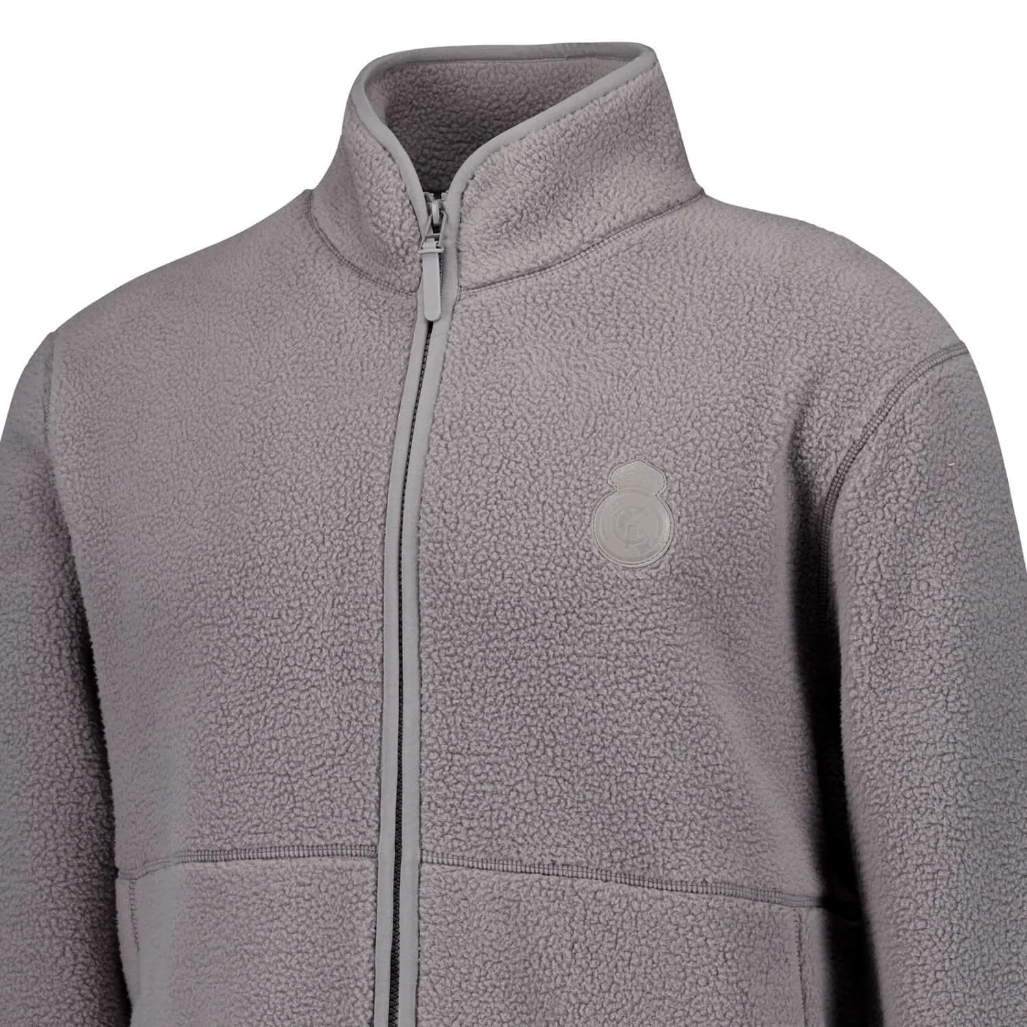 Mens Outerwear Sherpa Jacket Grey Real Madrid - Image 5