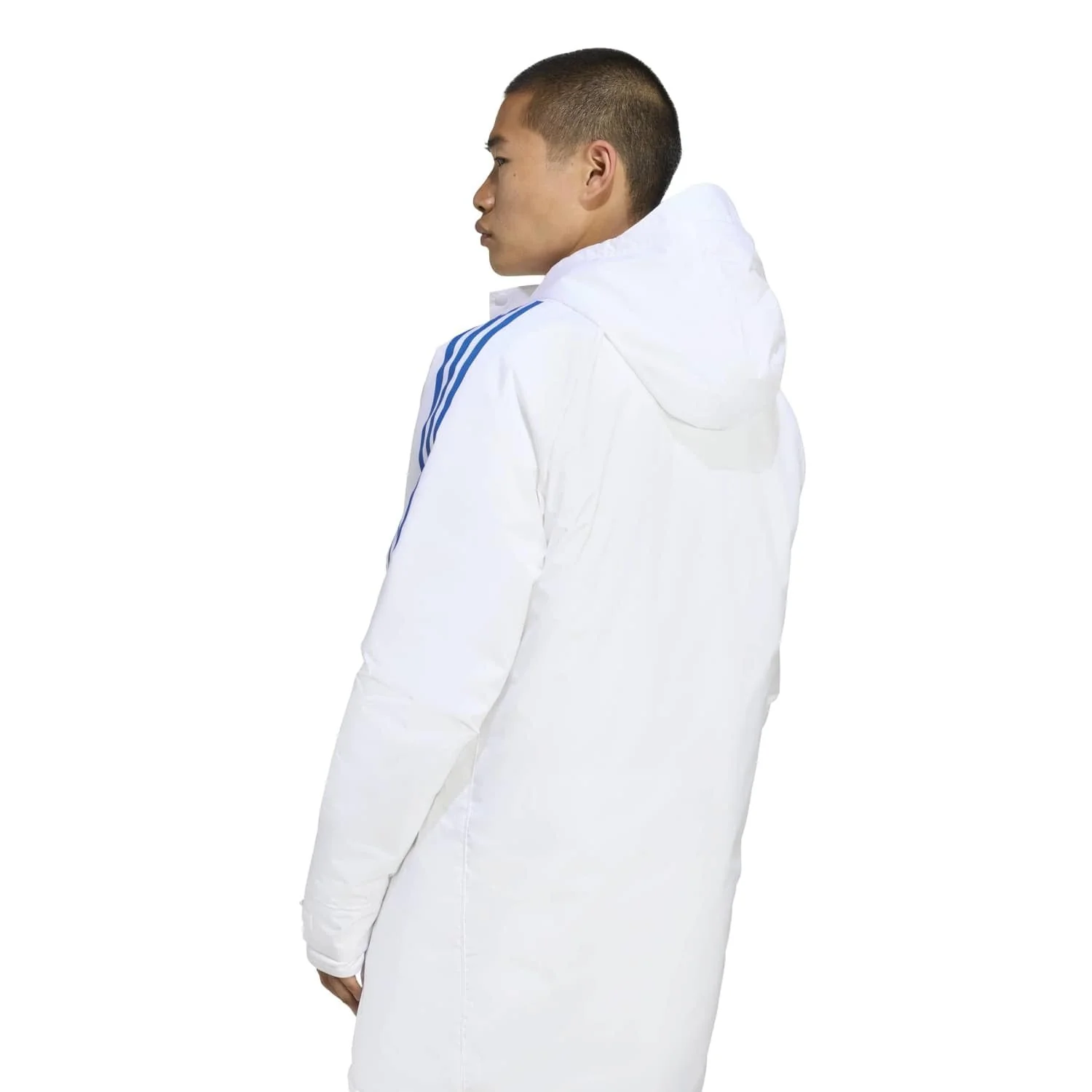 Mens adidas UCL Training Parka 25/26 White - Image 4
