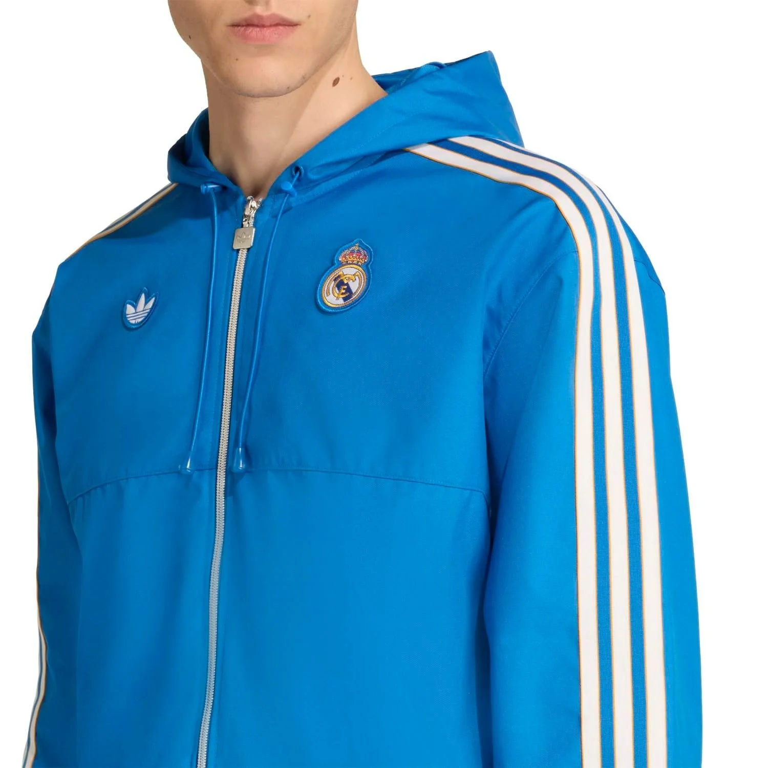 Mens adidas Originals Terrace Icons Parka 25/26 Blue - Image 3