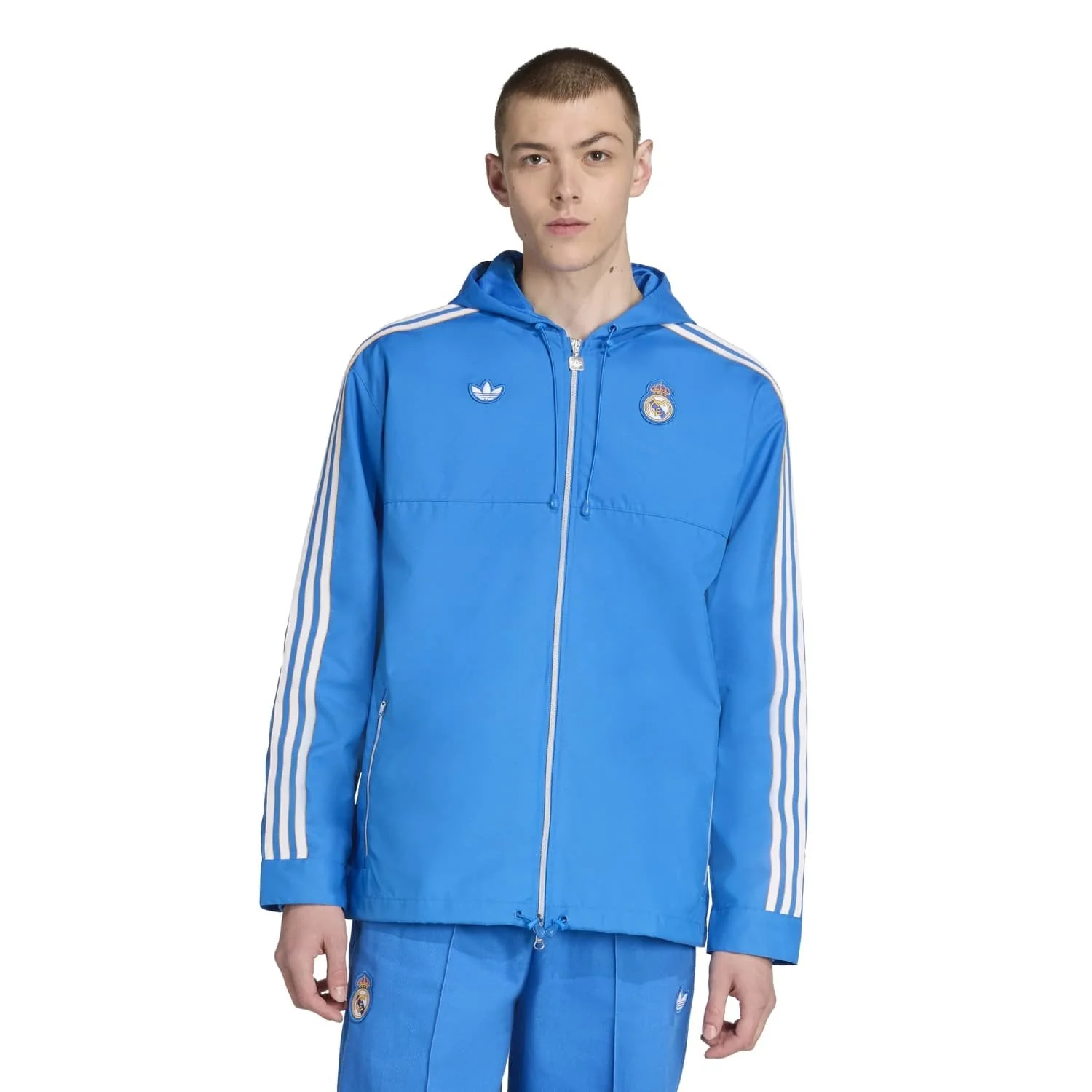 Mens adidas Originals Terrace Icons Parka 25/26 Blue - Image 5