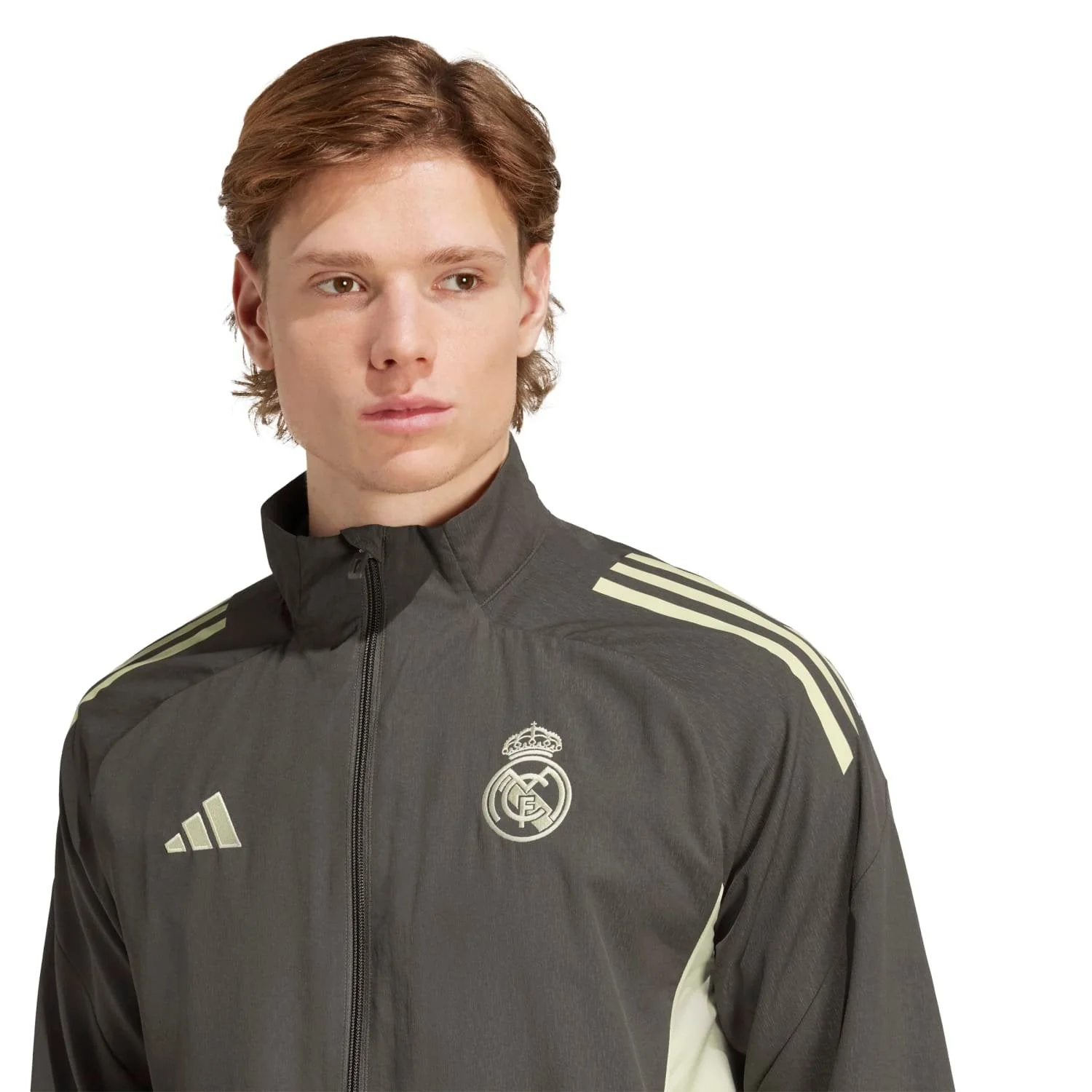 Mens adidas Training Tracksuit Jacket 25/26 Dark Olive - Image 4