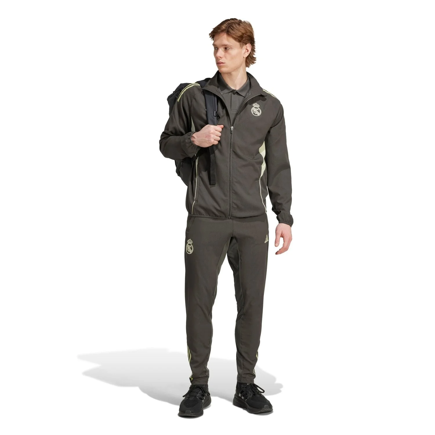 Mens adidas Training Tracksuit Jacket 25/26 Dark Olive - Image 7