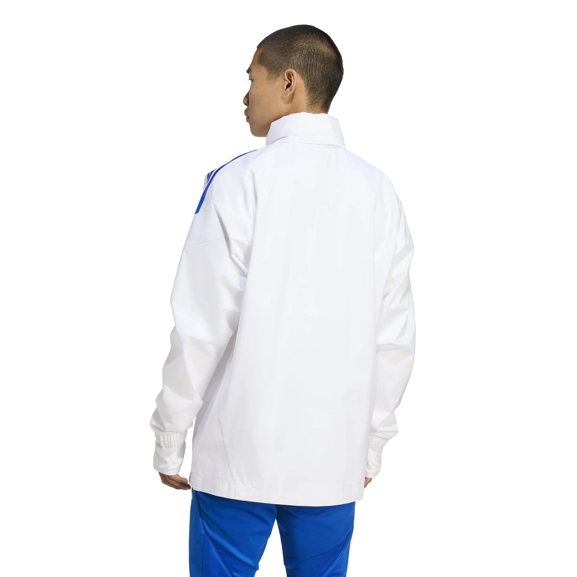 Mens adidas UCL Training All Weather Jacket 25/26 White - Image 5