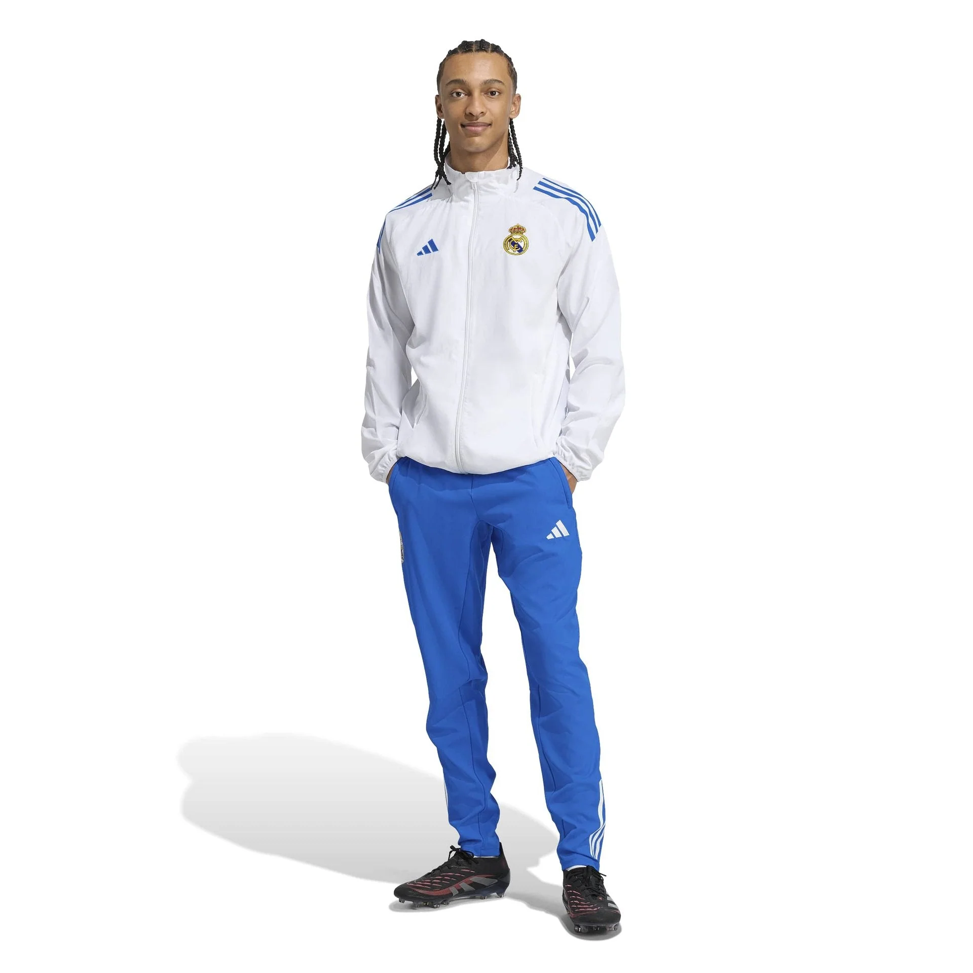 Mens adidas UCL Training Tracksuit Jacket 25/26 White - Image 7