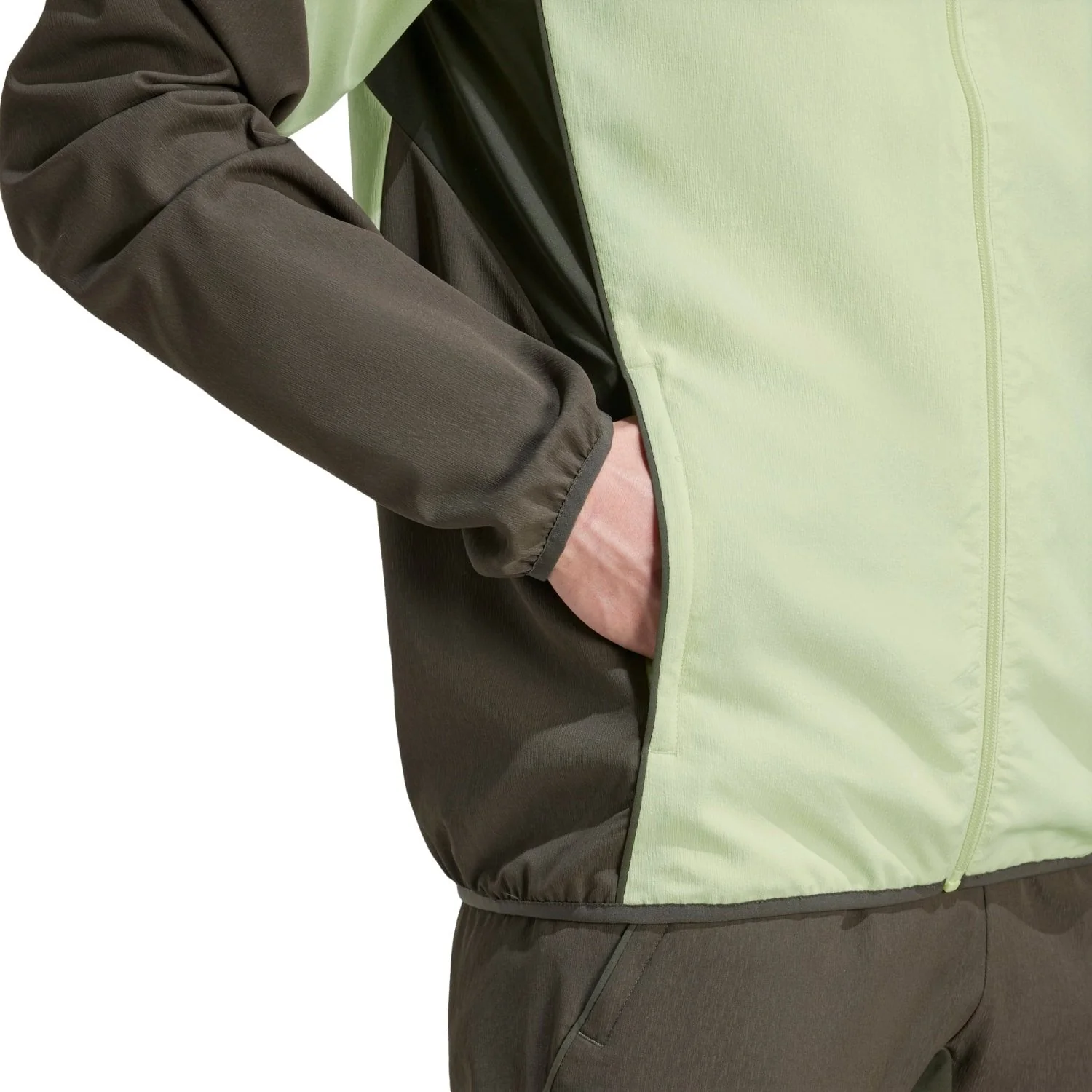 Mens adidas Training Tracksuit Jacket 25/26 Lime Green - Image 5