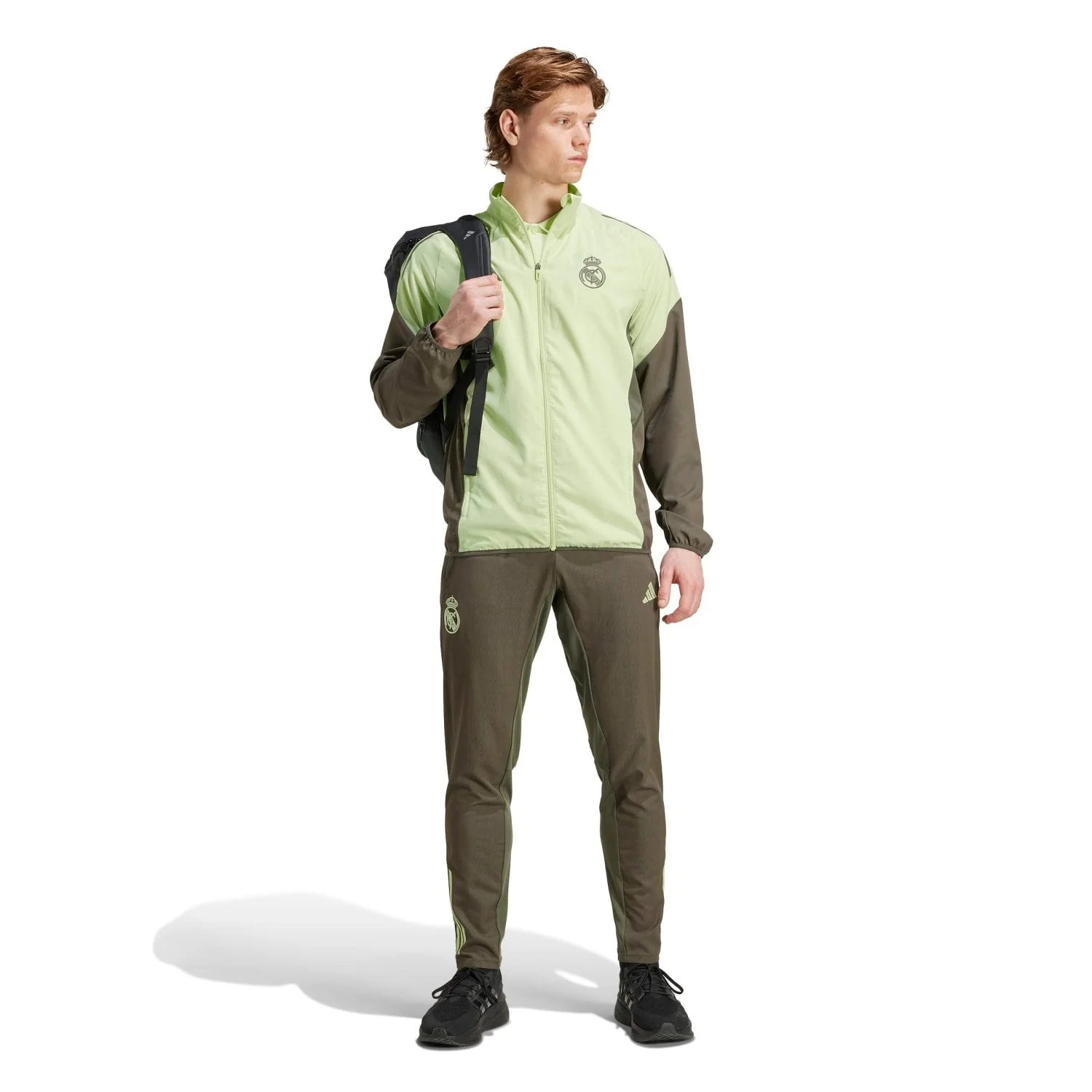 Mens adidas Training Tracksuit Jacket 25/26 Lime Green - Image 6