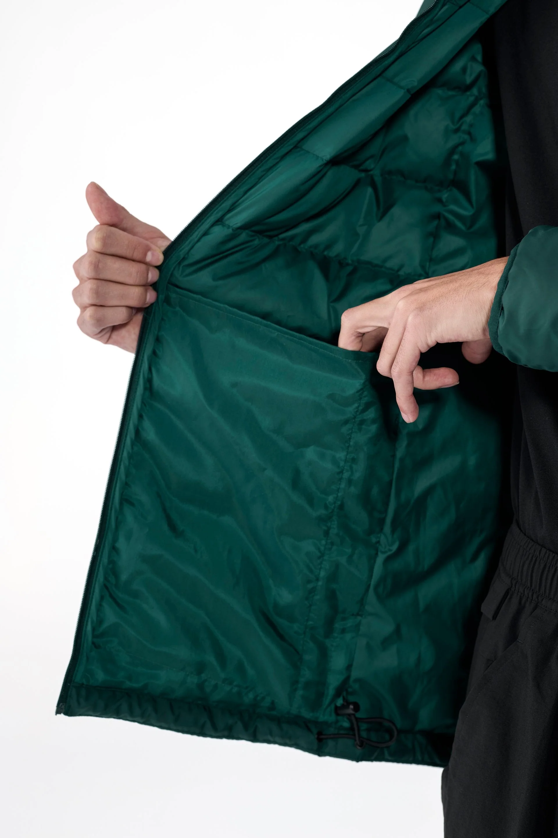 Mens adidas Terrex CLIMAWARM Rain Down Jacket Green - Image 5