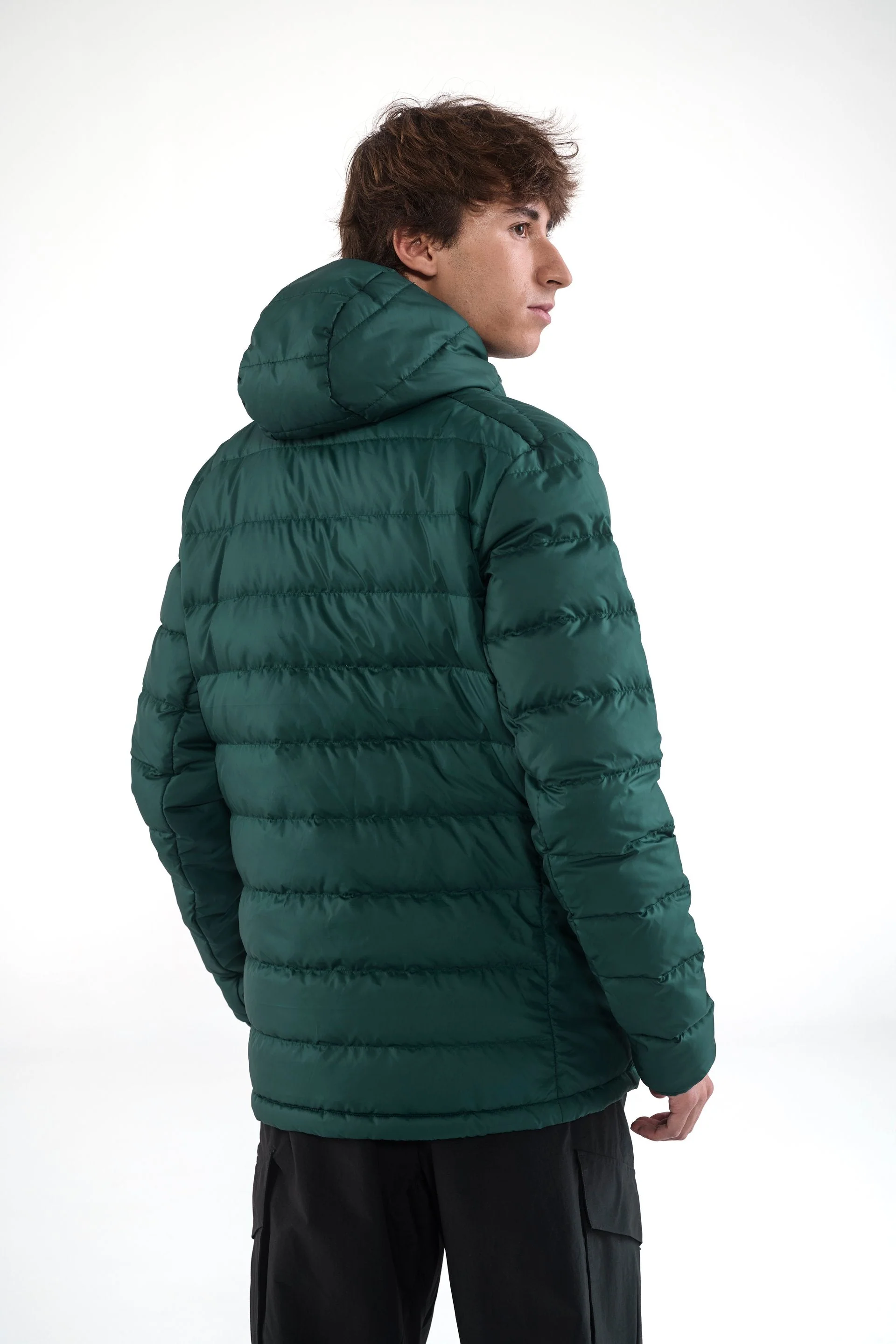 Mens adidas Terrex CLIMAWARM Rain Down Jacket Green - Image 7