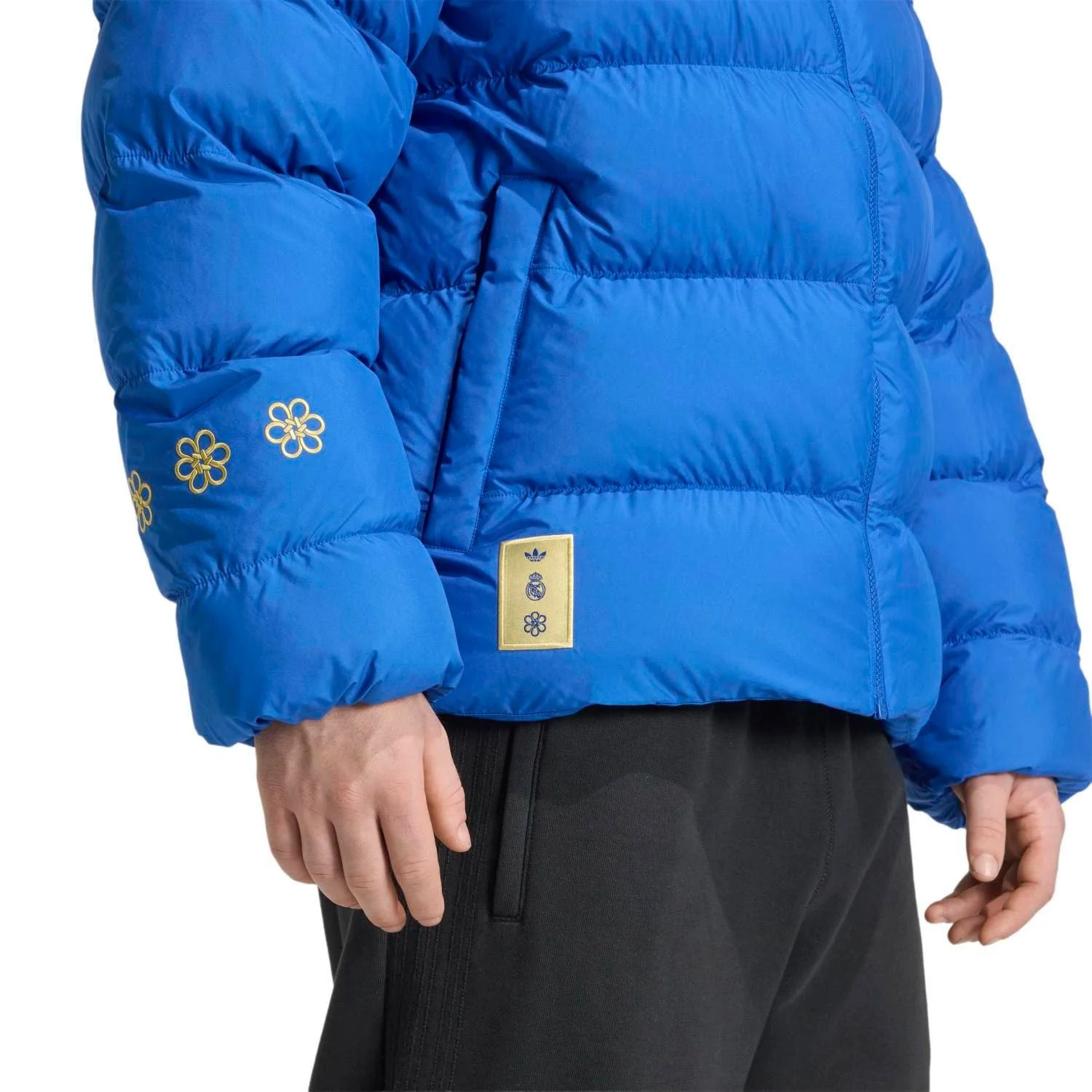 Mens adidas Chinese Knot Pack Padded Jacket 25/26 Blue - Image 5