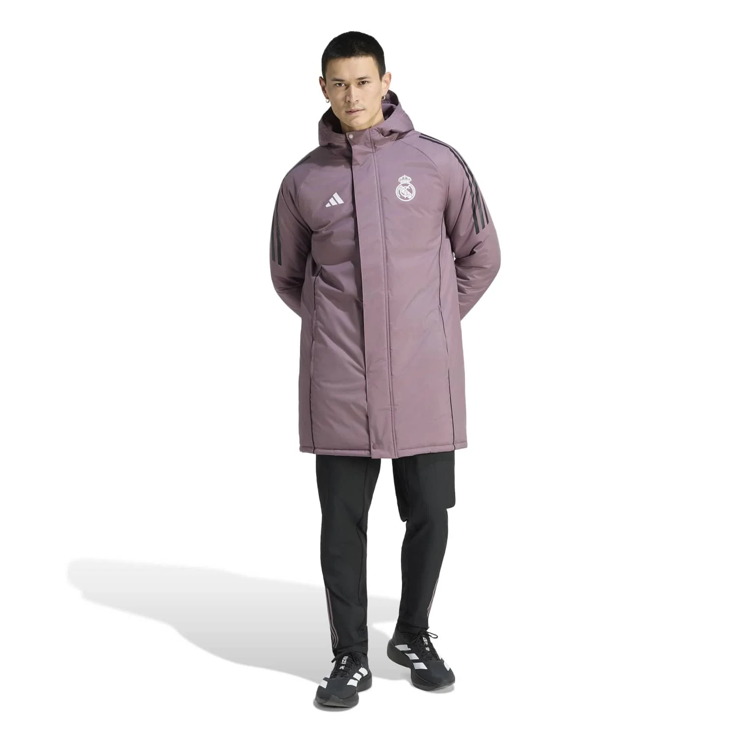 Mens adidas Training Parka 25/26 Purple - Image 4
