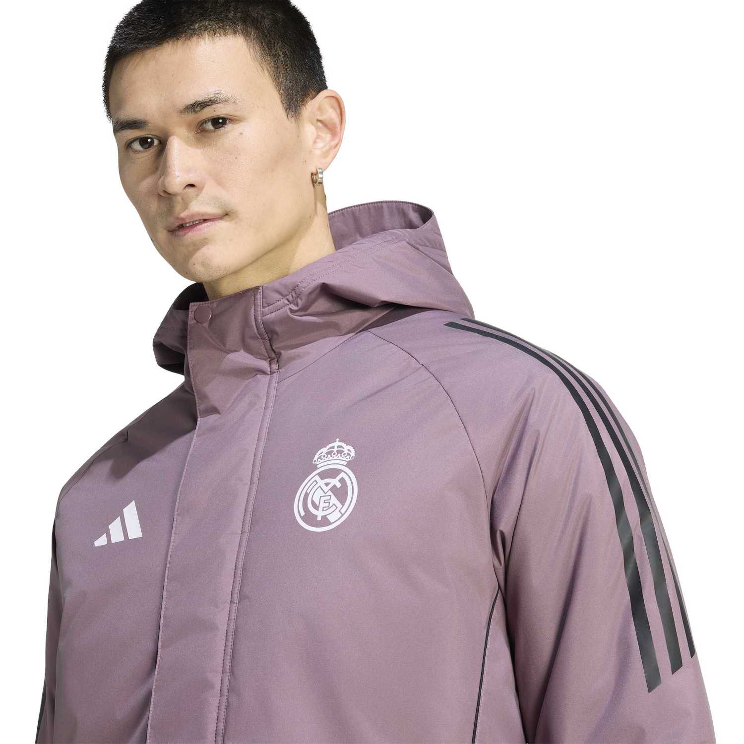 Mens adidas Training Parka 25/26 Purple - Image 5