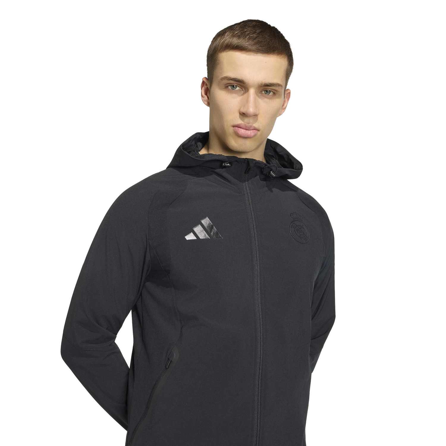 Mens adidas Tiro Travel 25/26 Black Jacket - Image 5