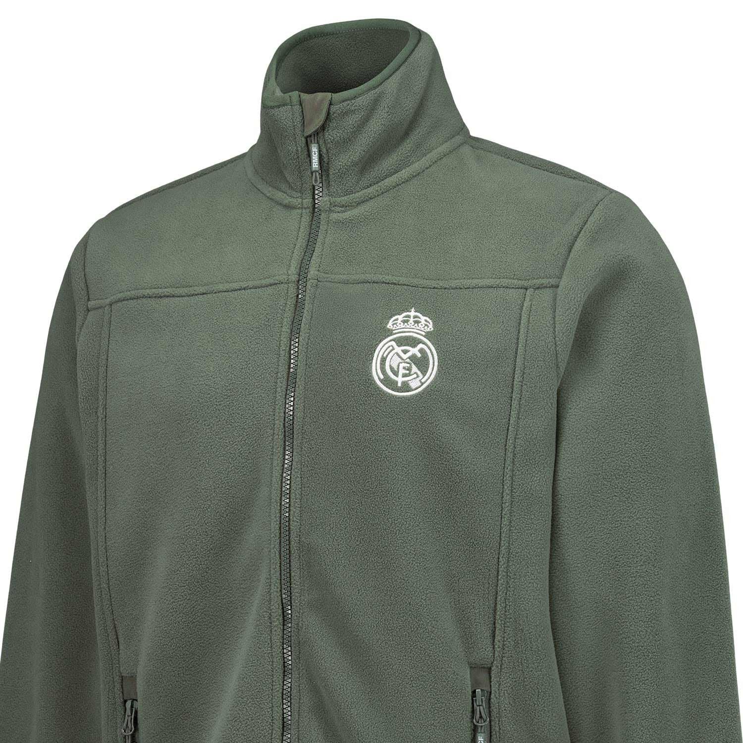 Mens Outerwear Fleece Jacket Green - Image 3