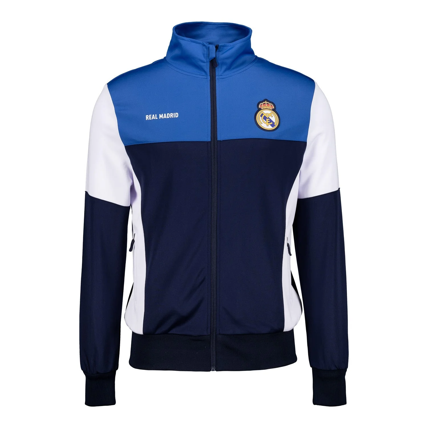 Real Madrid Tracksuit Navy/White RMCF sleeve tape - Image 4