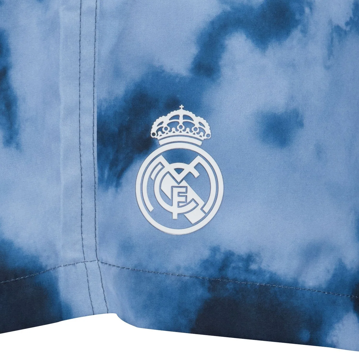 Mens Real Madrid Tye Dye Black Swimshorts - Image 5