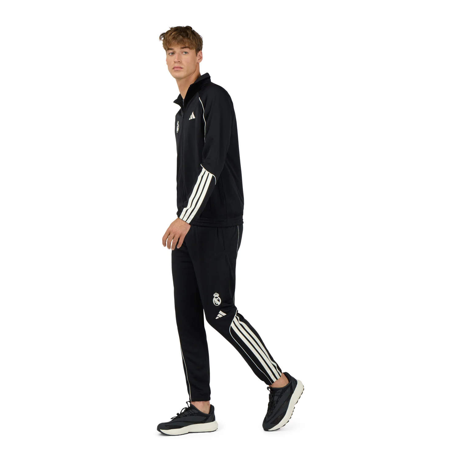Mens adidas Stadium Tracksuit Black - Image 7