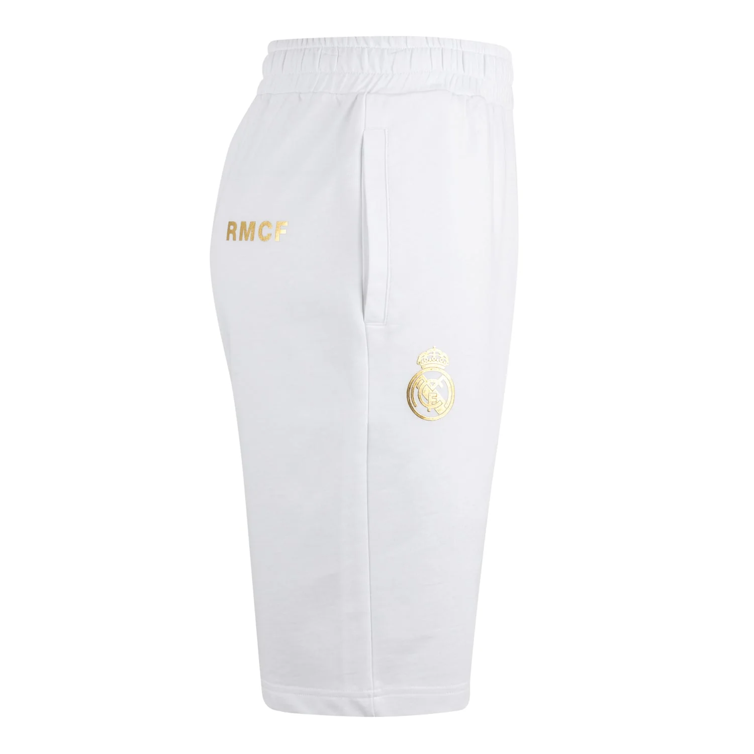 Mens White & Gold Shorts - Image 2