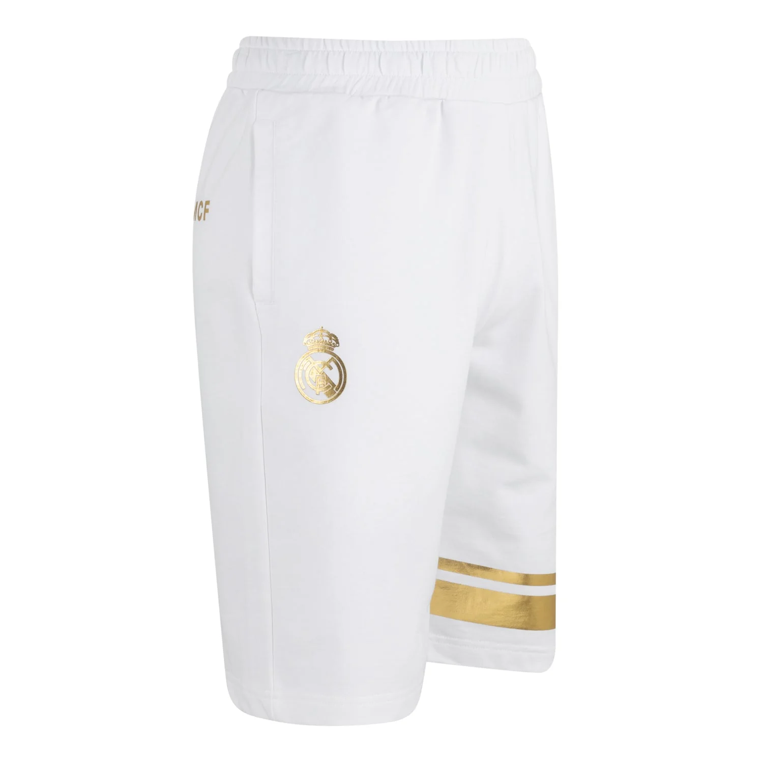 Mens White & Gold Shorts - Image 3