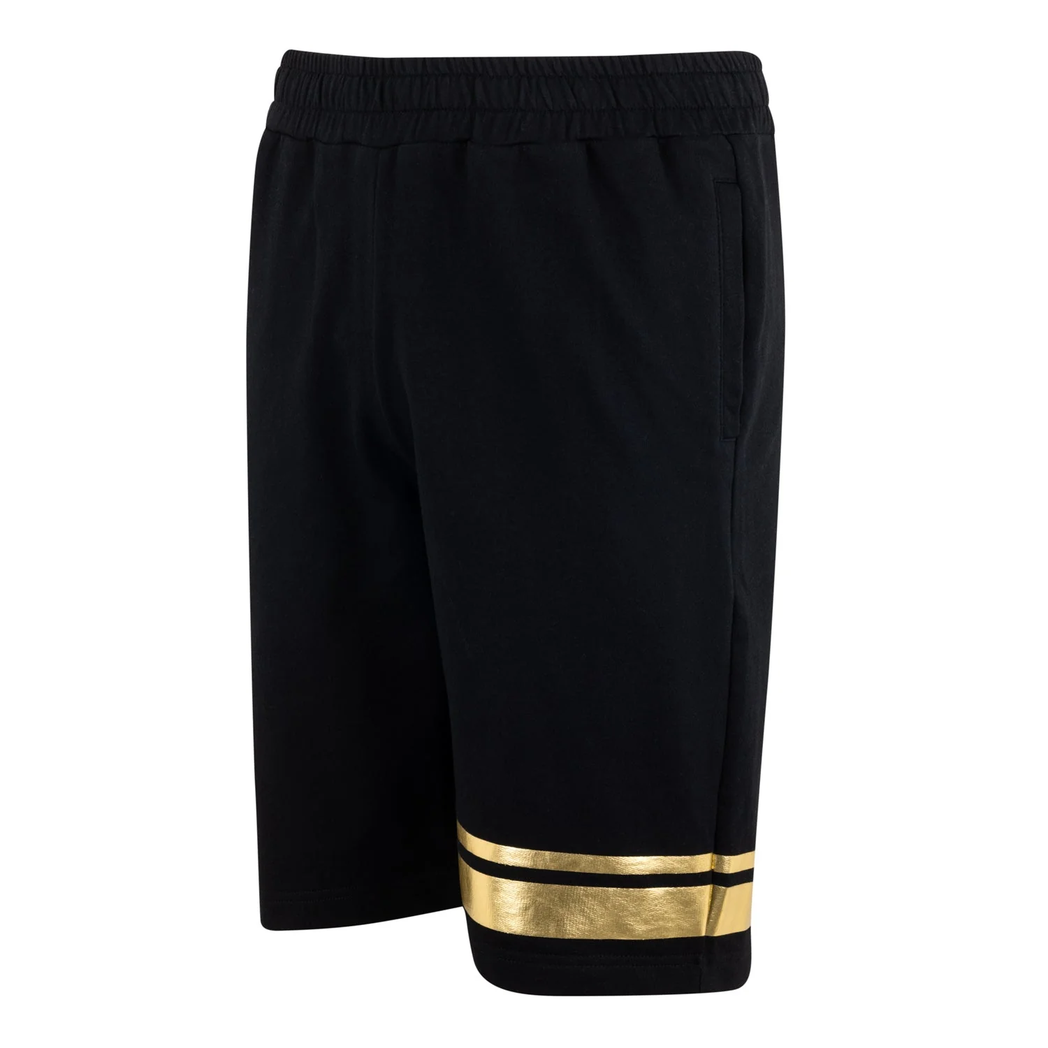 Mens Black & Gold Shorts - Image 4