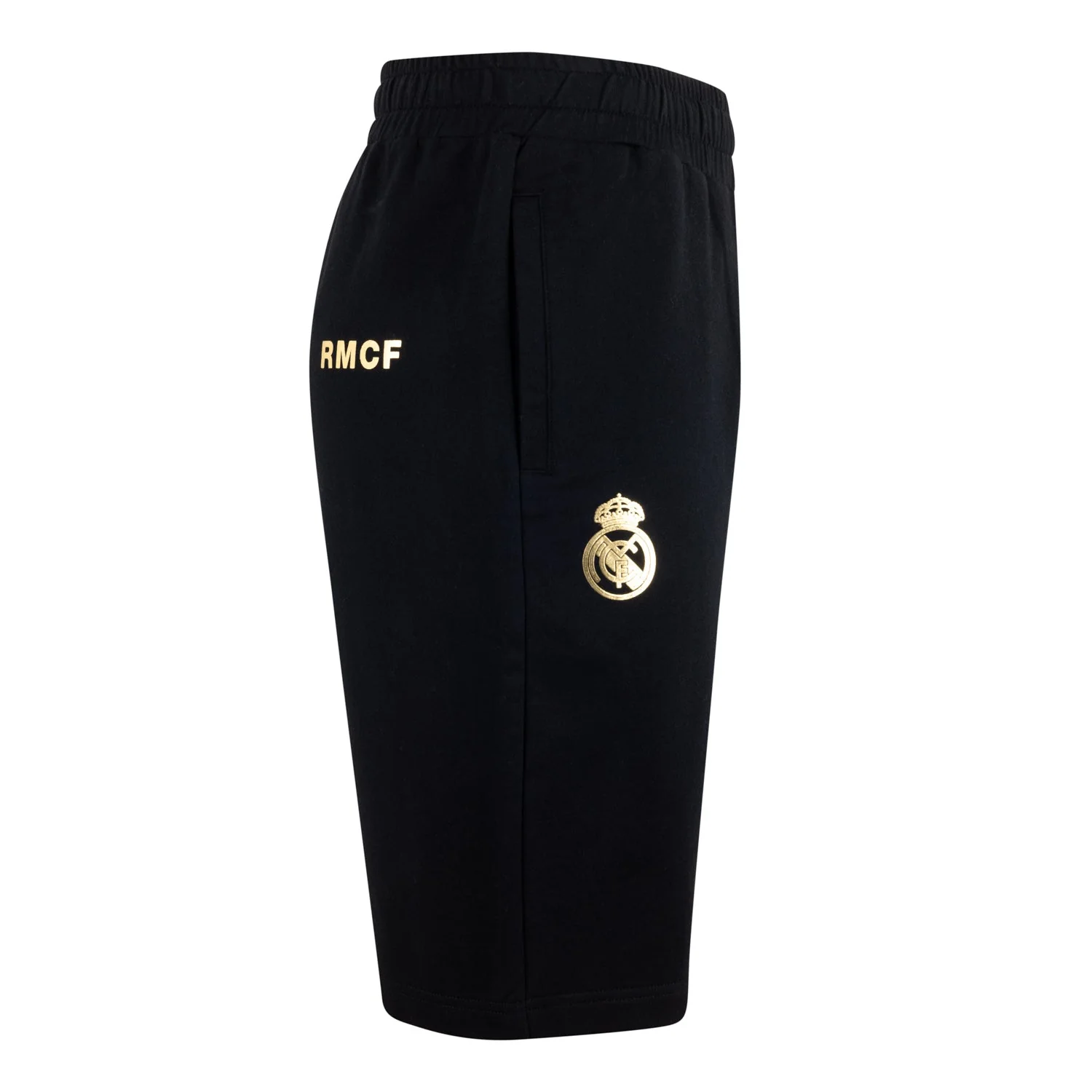 Mens Black & Gold Shorts - Image 5