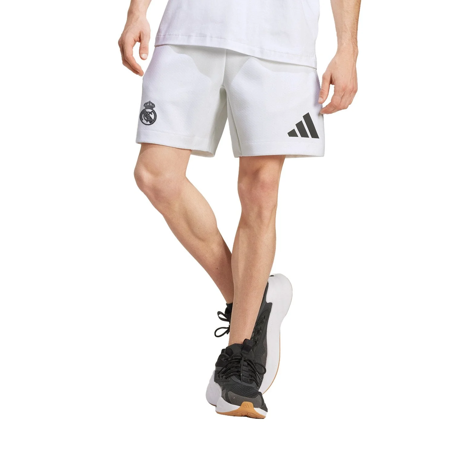 Mens adidas Real Urban Shorts White - Image 2