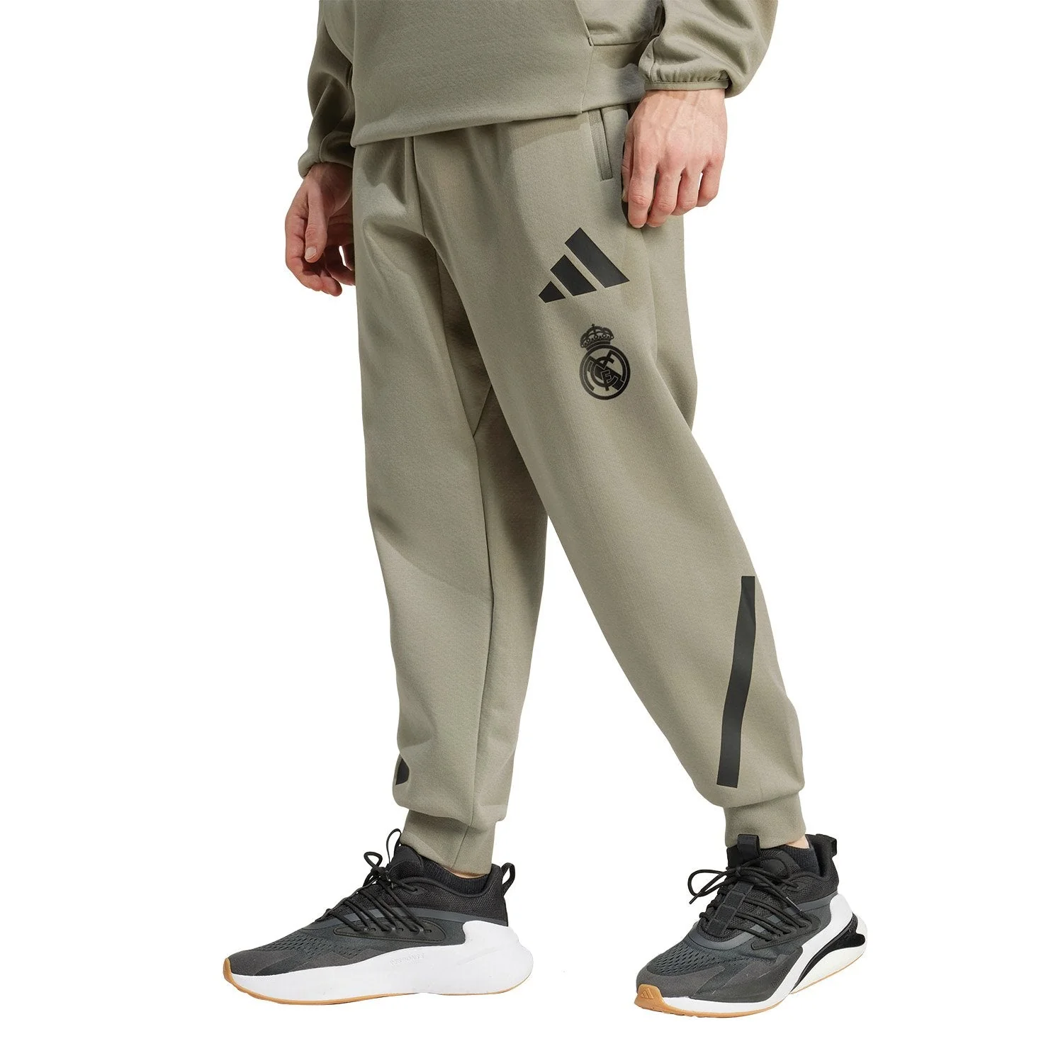 Mens adidas Real Urban Trousers Kakhi - Image 2
