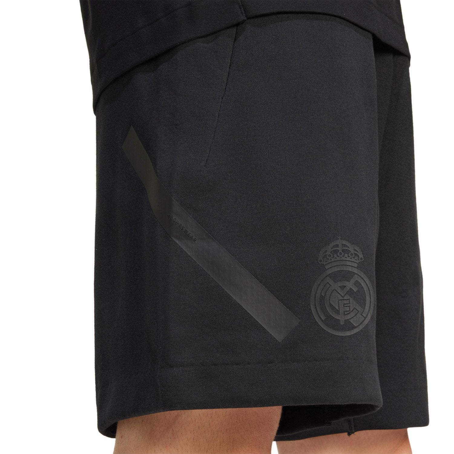 Mens adidas Real Urban Shorts Black - Image 4
