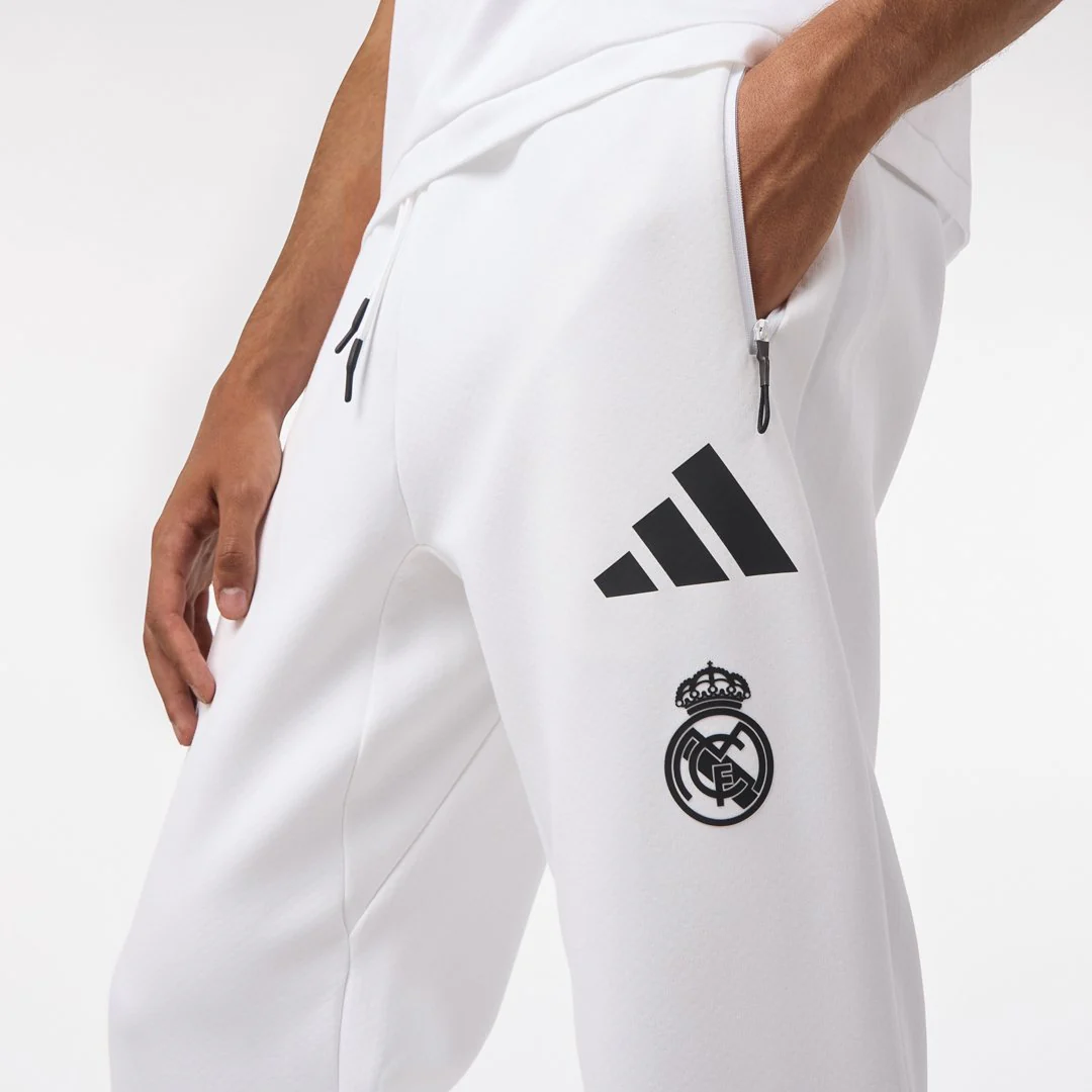 Mens adidas Real Urban Trousers White - Image 3