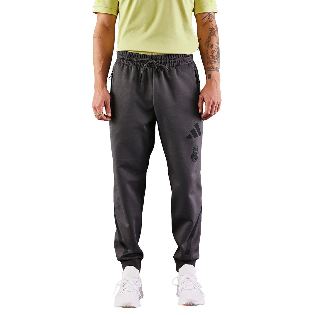 Mens adidas Real Urban Trousers Grey - Image 2