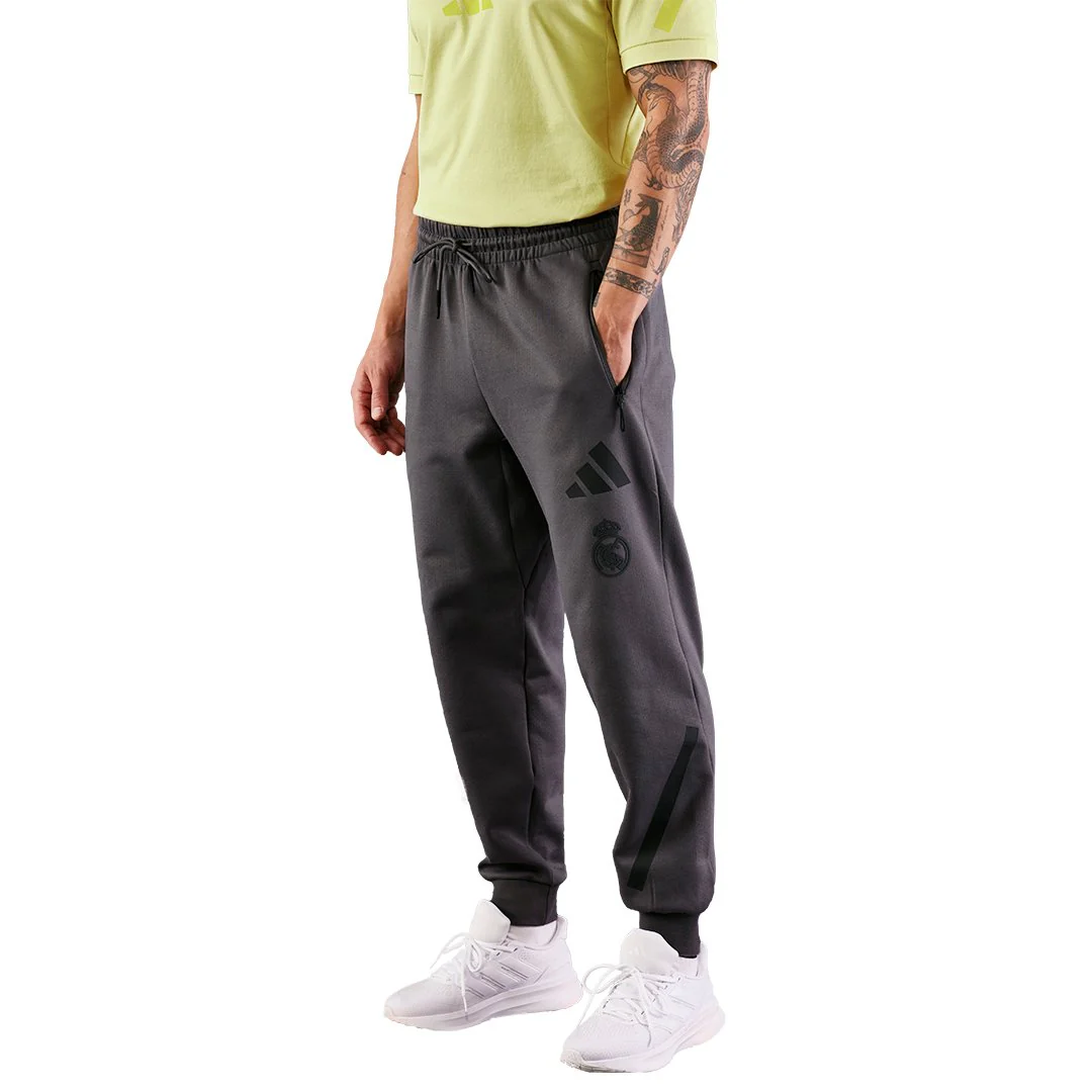 Mens adidas Real Urban Trousers Grey - Image 4