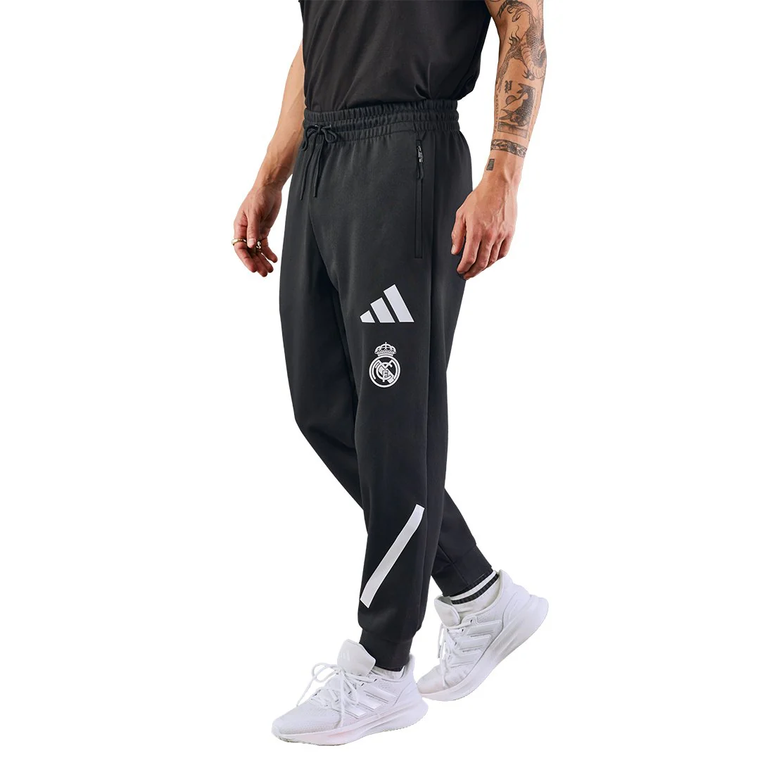 Mens adidas Real Urban Trousers Black - Image 4