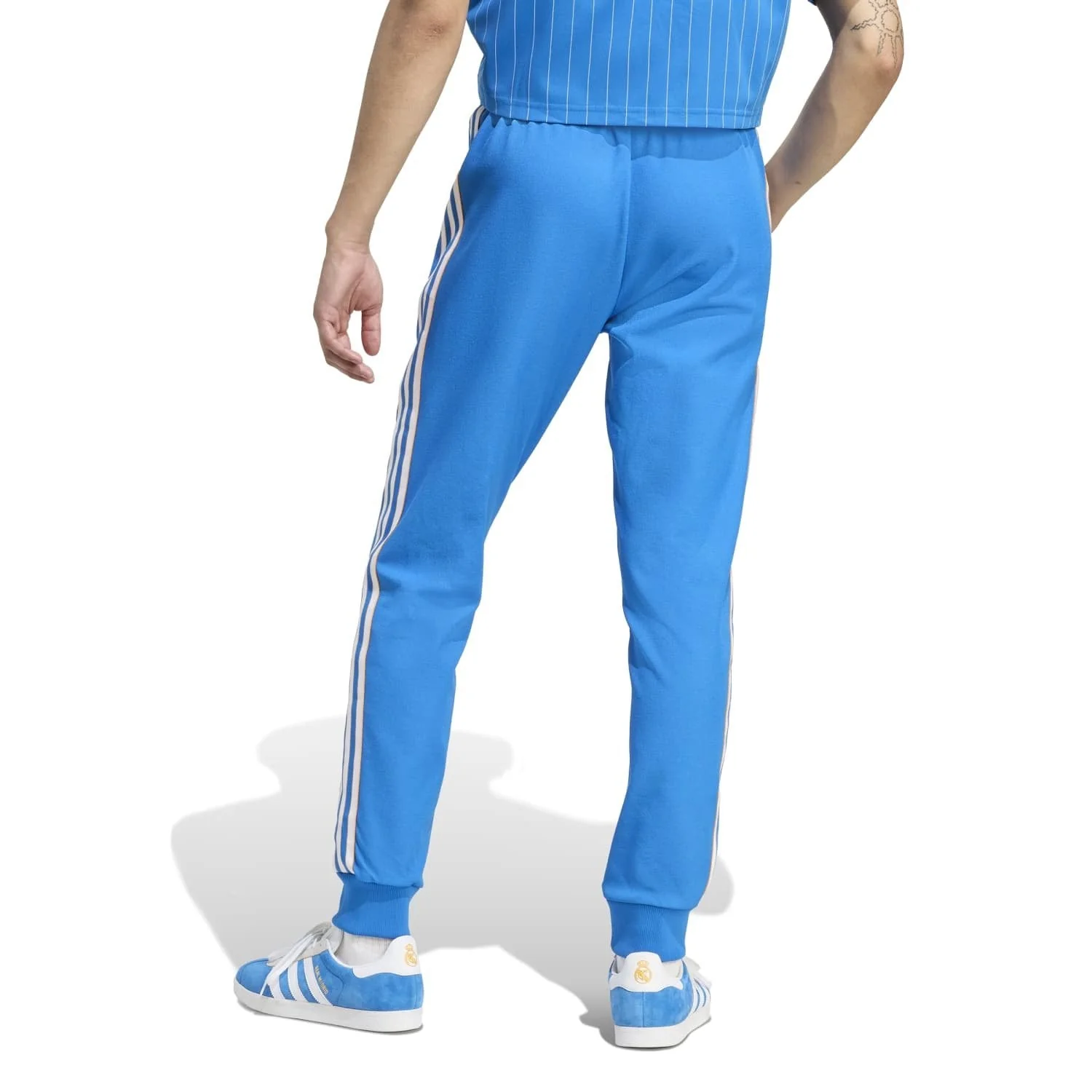 Mens adidas Originals Terrace Icons Track Trousers 25/26 Blue - Image 2