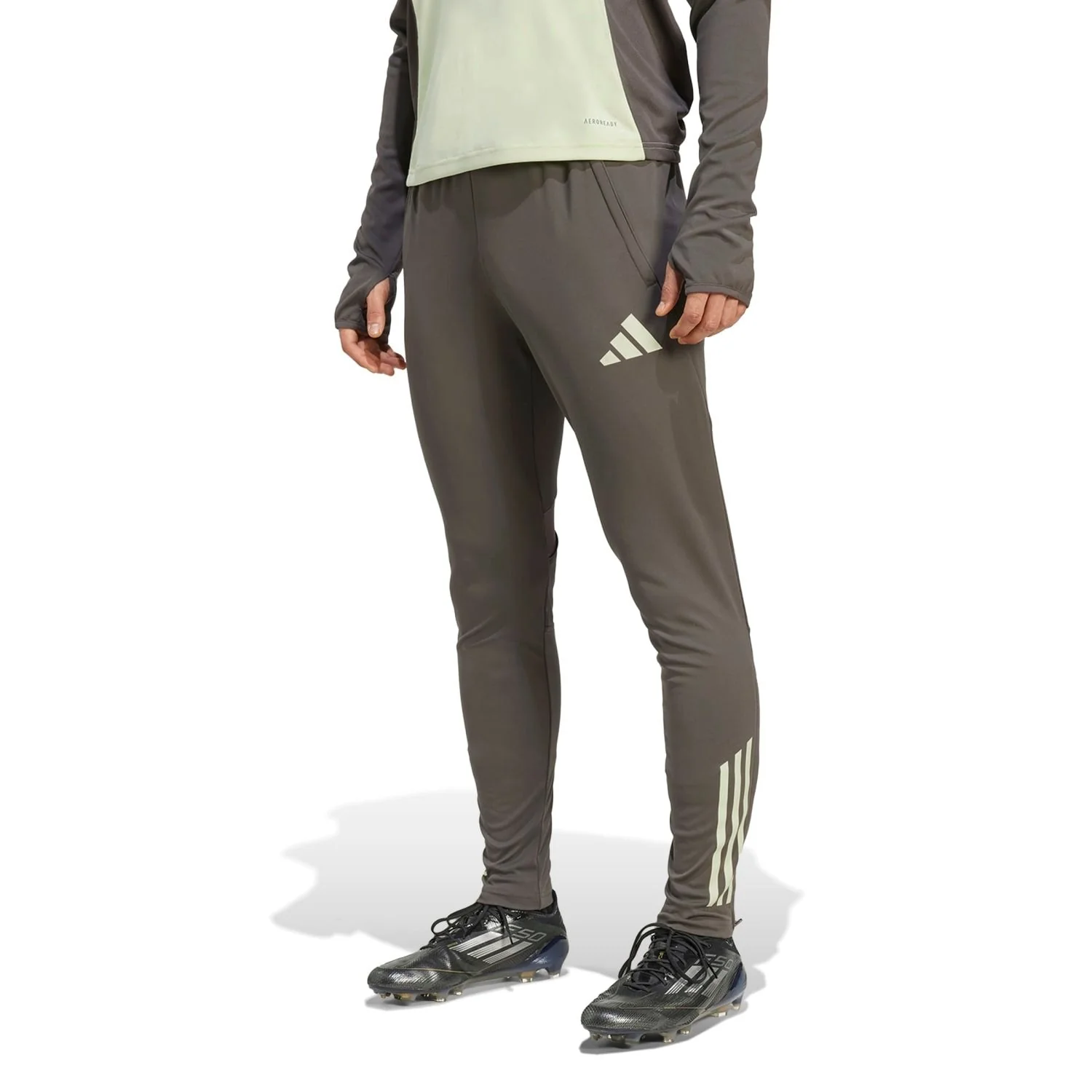 Mens adidas Training Trousers 25/26 Dark Olive - Image 2