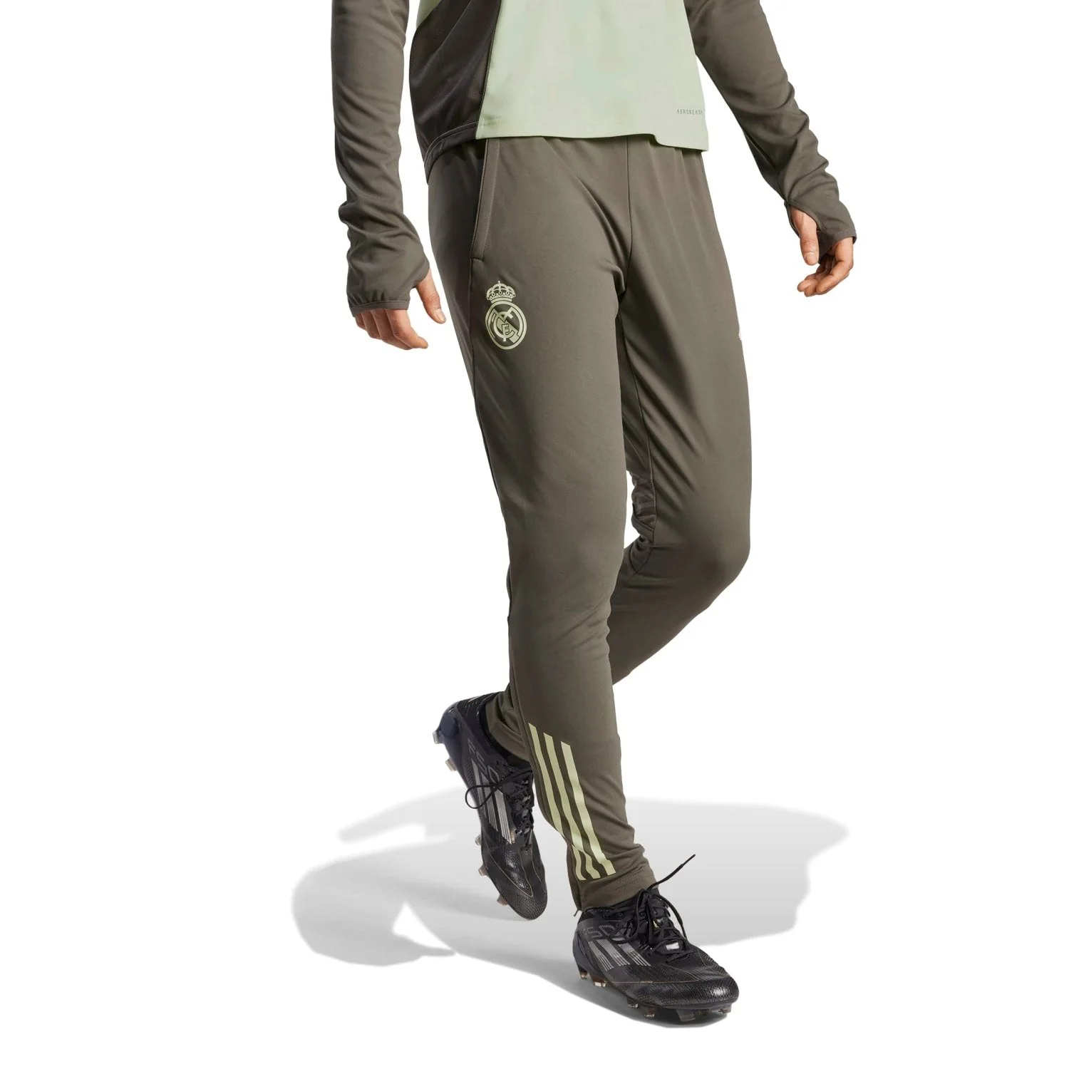Mens adidas Training Trousers 25/26 Dark Olive - Image 6