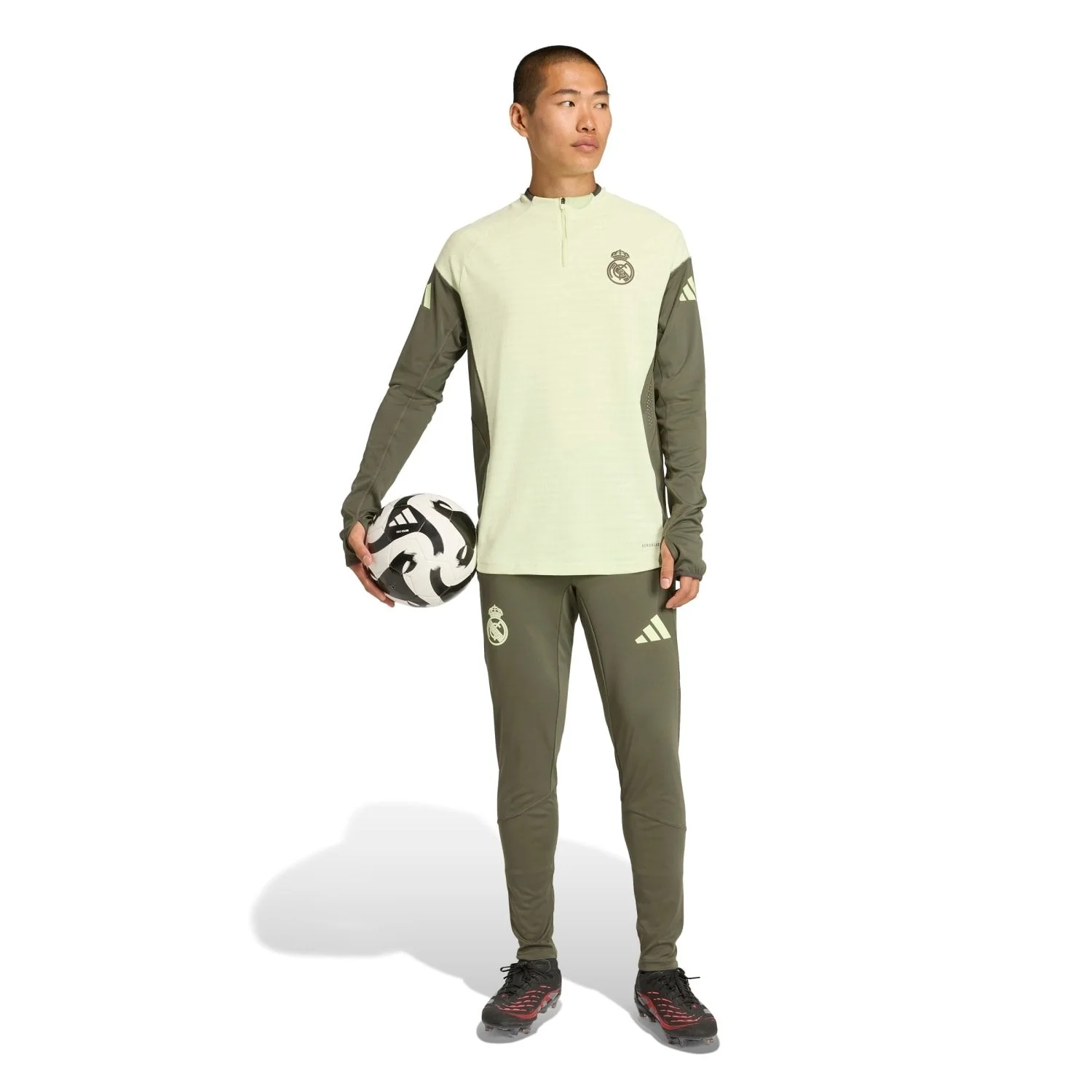 Mens adidas Pro Training Trousers 25/26 Dark Olive - Image 4