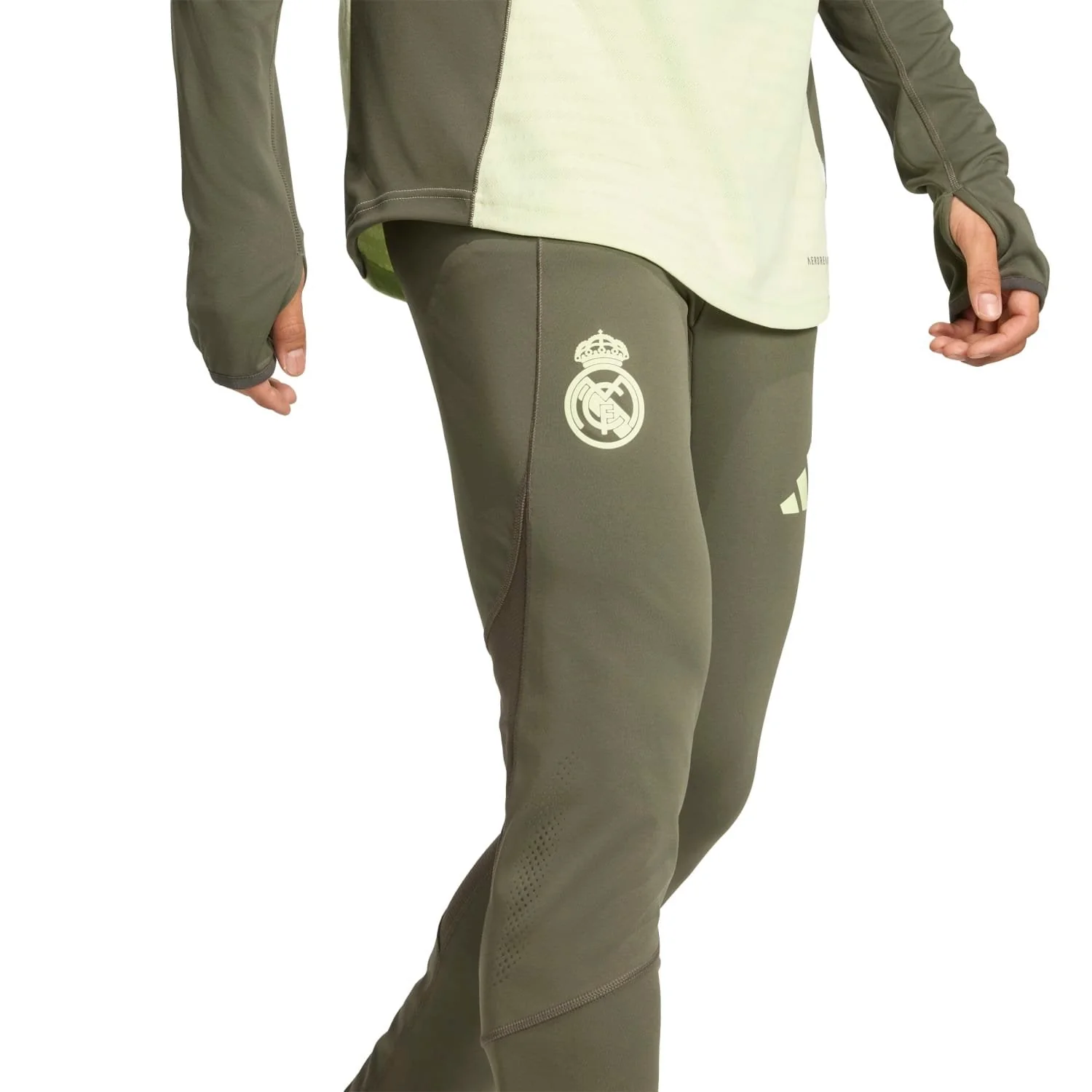 Mens adidas Pro Training Trousers 25/26 Dark Olive - Image 6