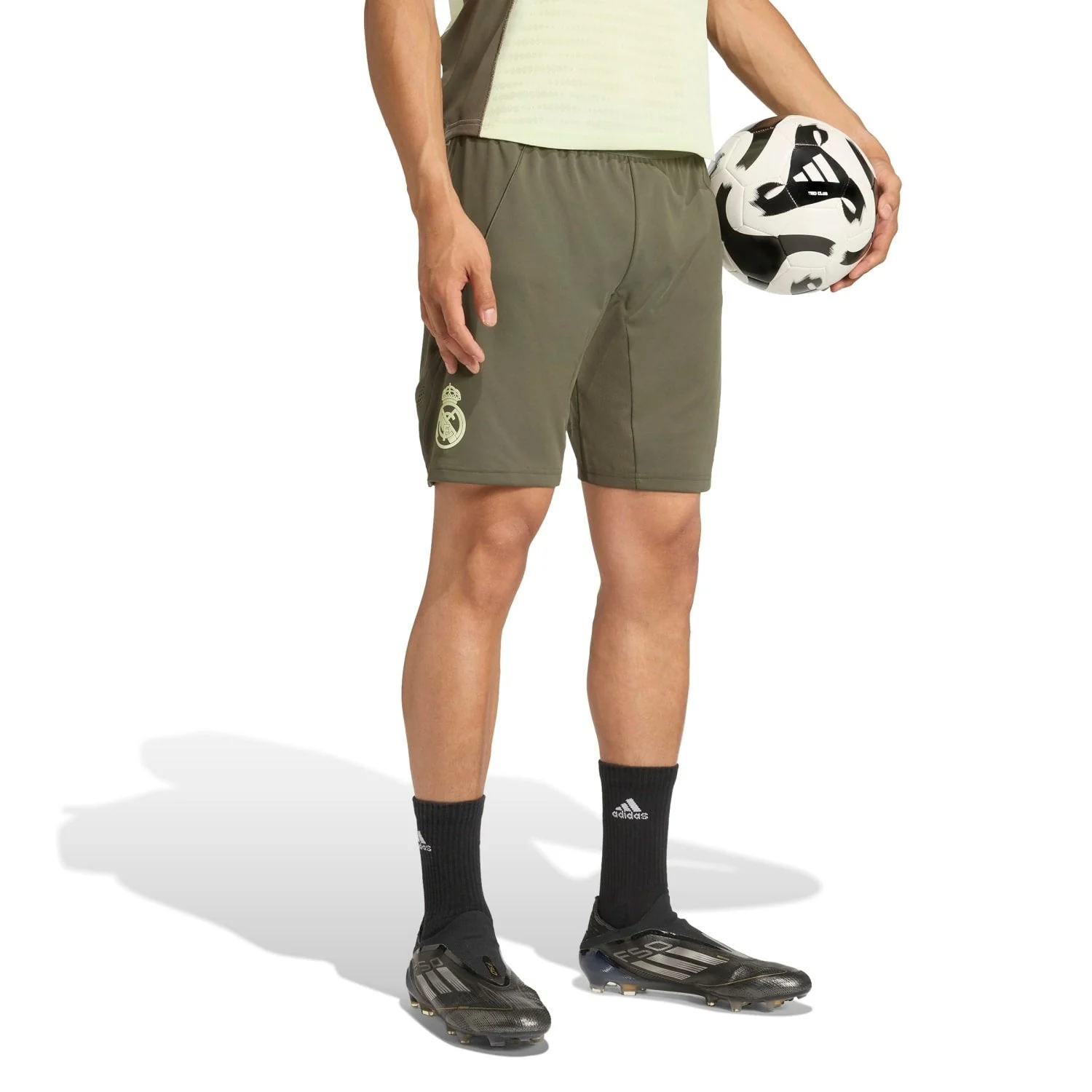 Mens adidas Pro Training Shorts 25/26 Dark Olive - Image 4