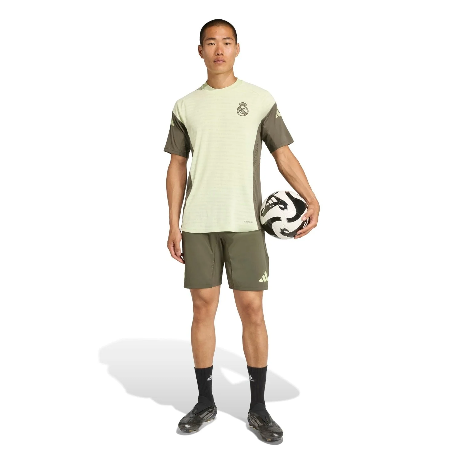 Mens adidas Pro Training Shorts 25/26 Dark Olive - Image 7