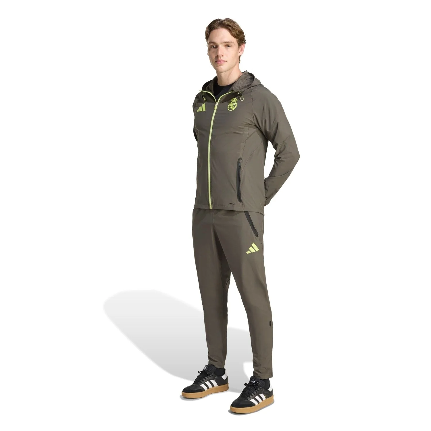 Mens Tiro Vis Tech Competition Trousers Grey/Lime Green - Image 4