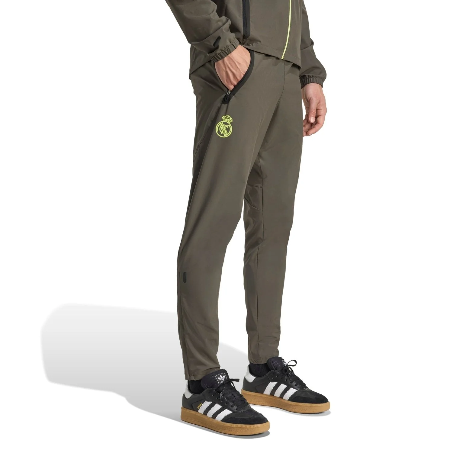Mens Tiro Vis Tech Competition Trousers Grey/Lime Green - Image 5