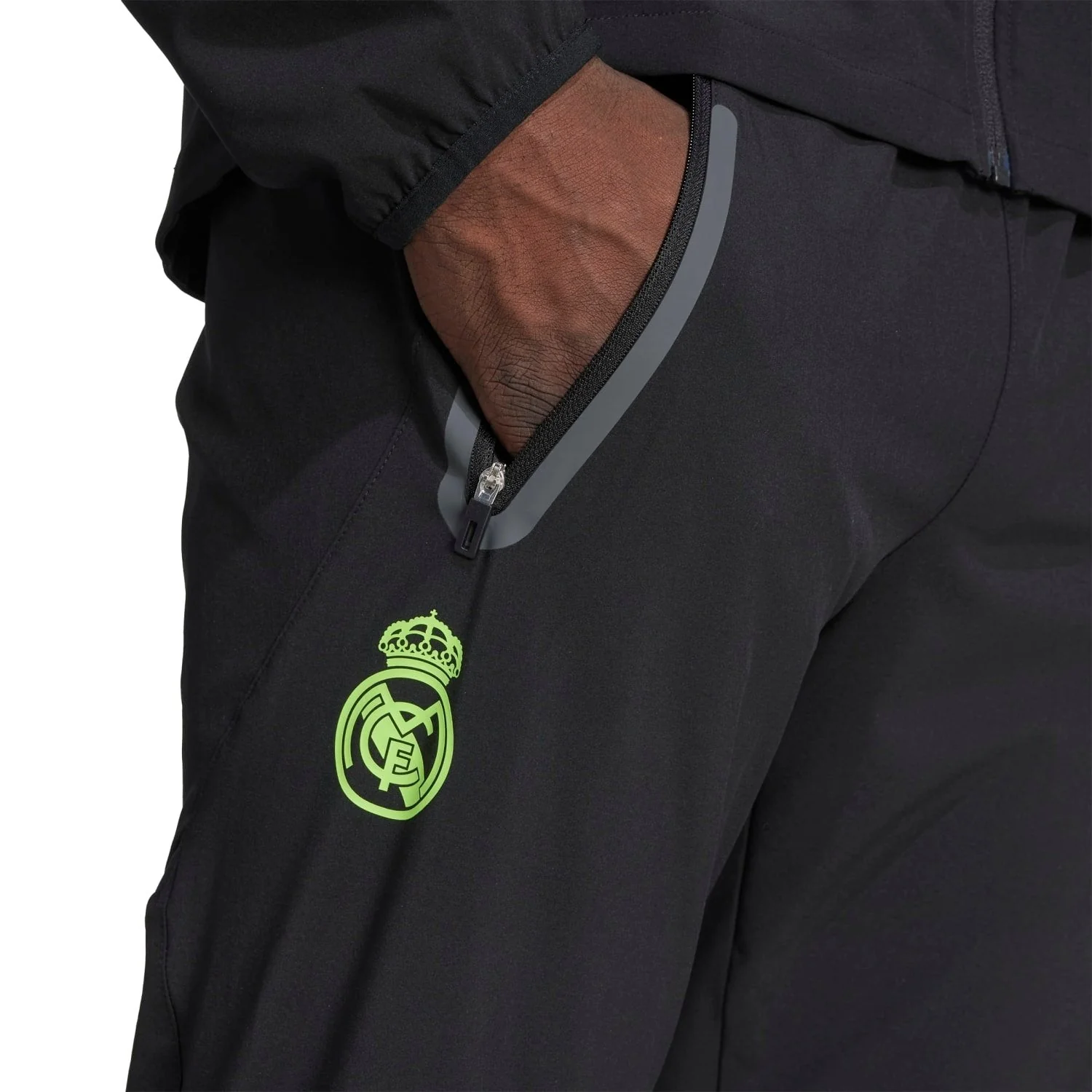 Mens Tiro Vis Tech Pro Trousers Black/Lime Green - Image 4