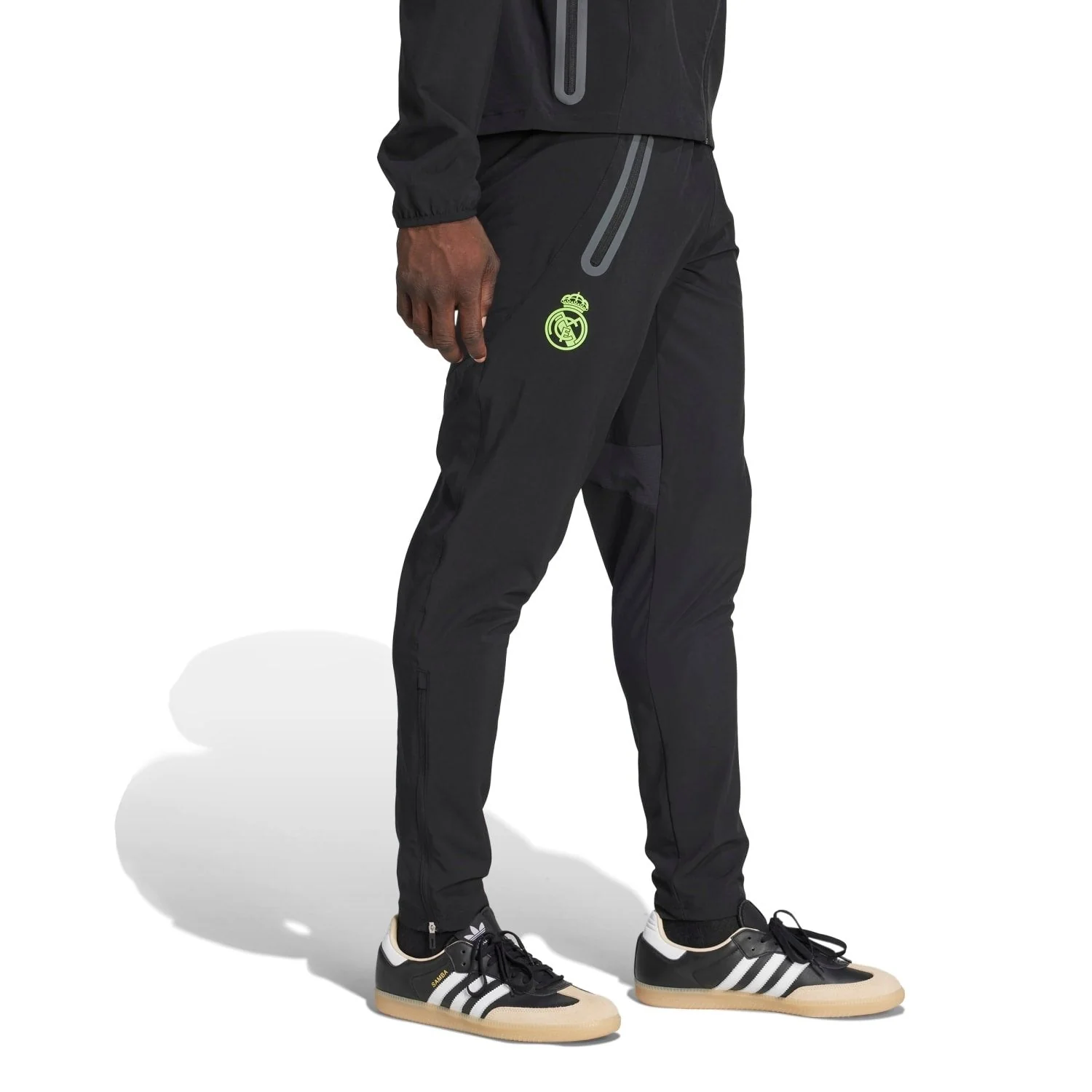 Mens Tiro Vis Tech Pro Trousers Black/Lime Green - Image 6
