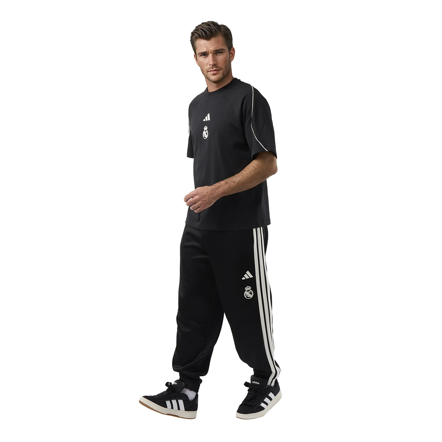 Mens adidas Stadium Tracksuit Pants Black - Image 6