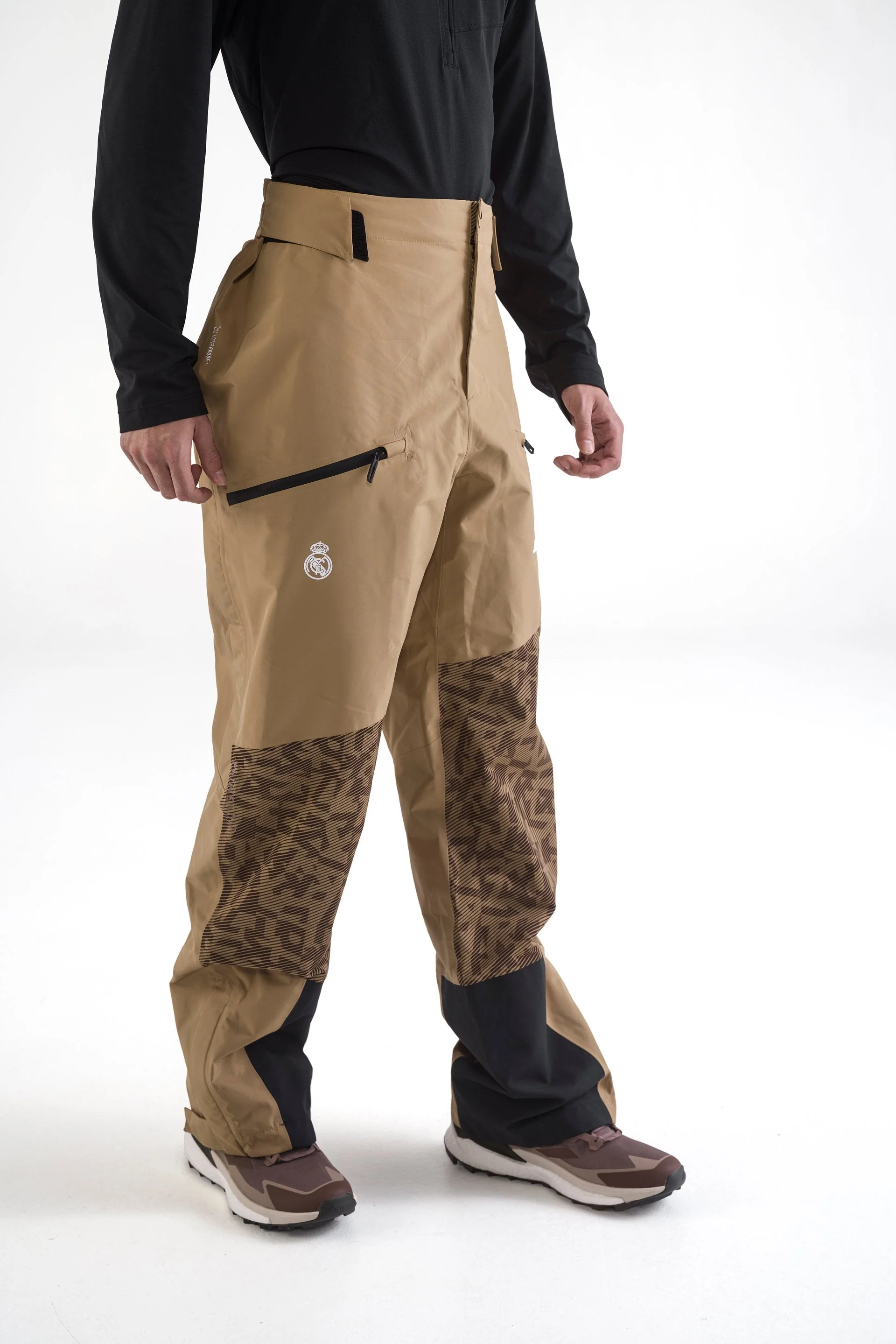 Mens adidas Terrex CLIMAPROOF+ Snow Pants Brown - Image 5