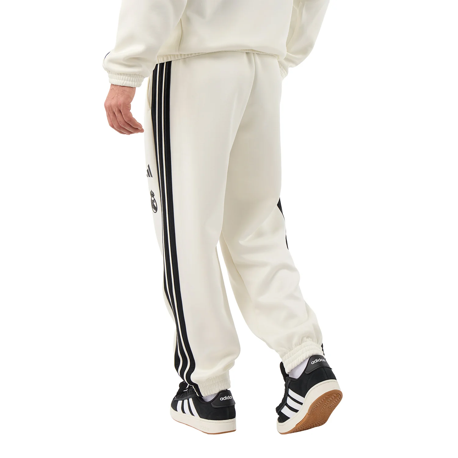 Mens adidas Stadium Tracksuit Pants White - Image 5